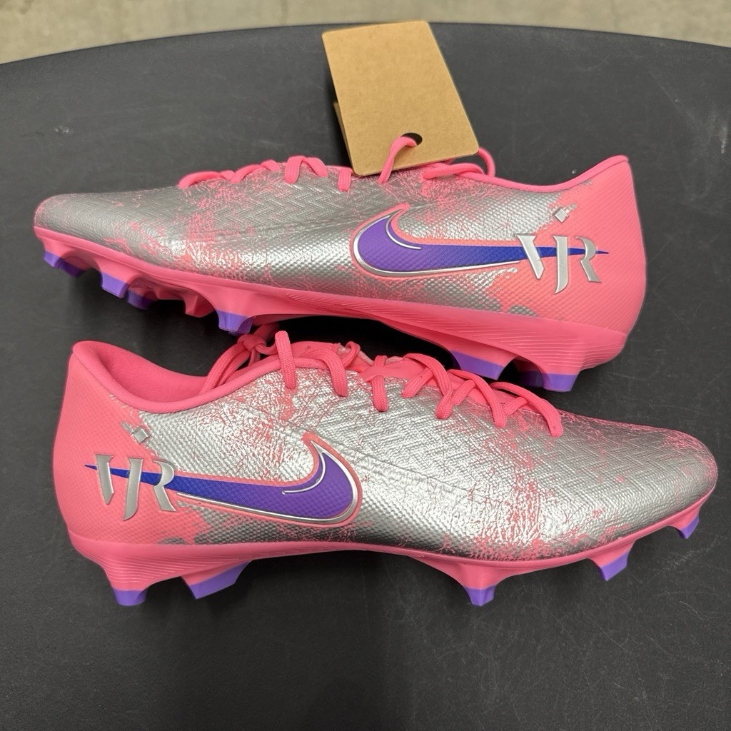 Nike Vapor 16 Academy “Vini Jr” Youth Soccer Cleats Pink/Silver/Purple 9 Wmn NWT