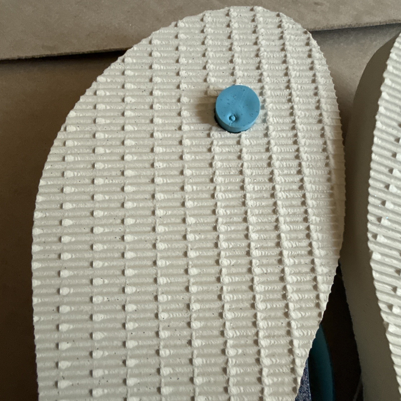 Havaianas Slim Multicolor Stripes Glittery Blue Straps Flip Flops EU 41/42 – New