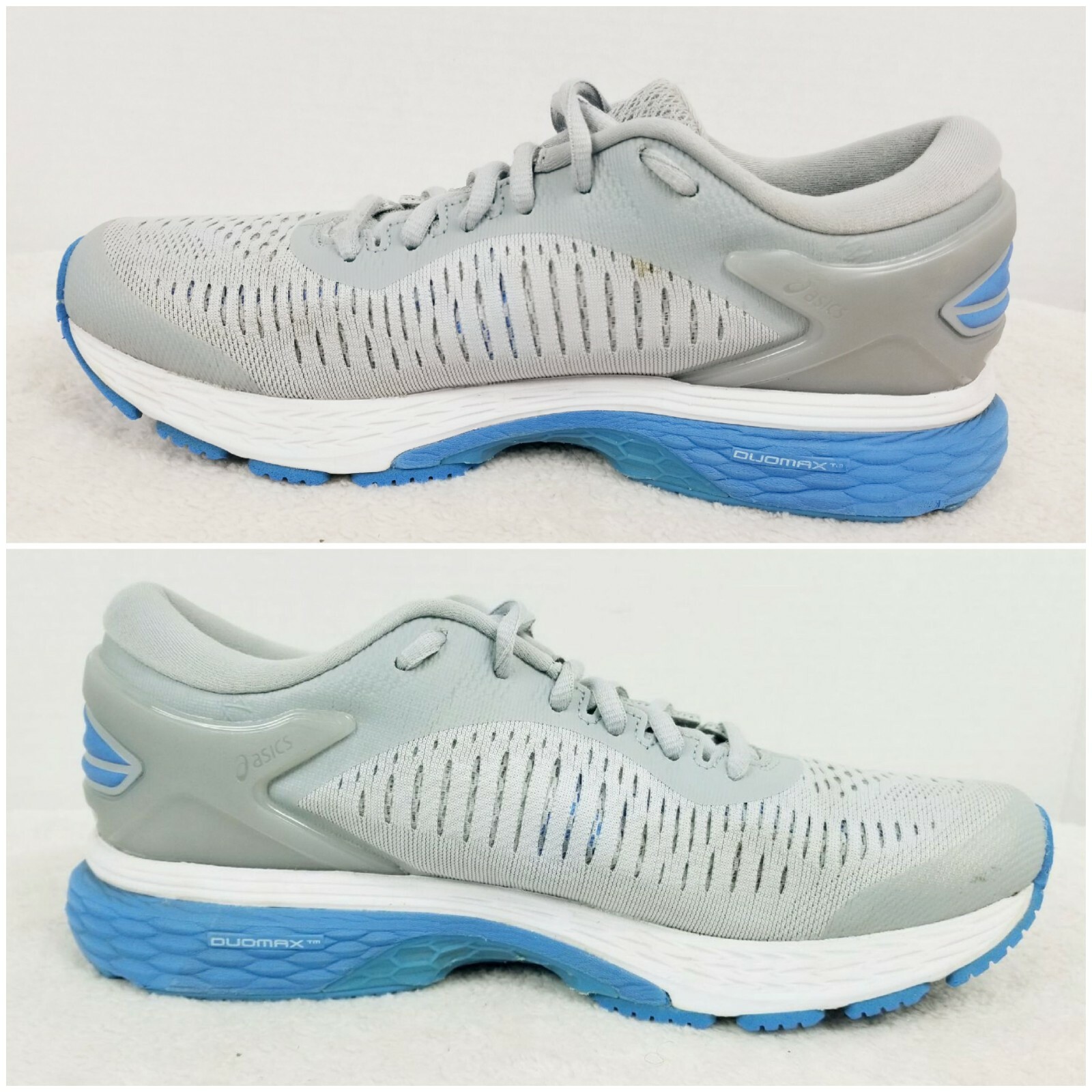 Asics Gel-Kayano 25 Athletic Running Shoes – Gray w/ Blue – 1012A026 – Size 7.5