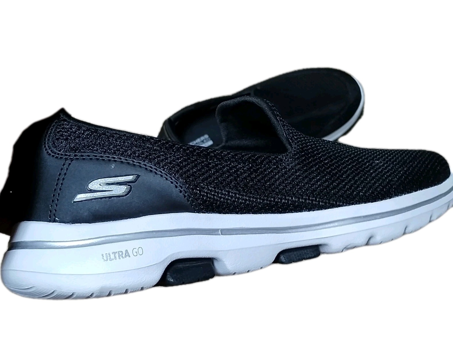 Skechers Womens Go Walk 5-Black Sneakers Shoes 9.5 Medium (B,M) BHFO 5040