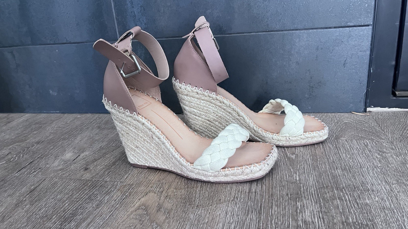 Dolce Vita Nilton Sandstone Braided Strap Espadrille Sandals Size 8
