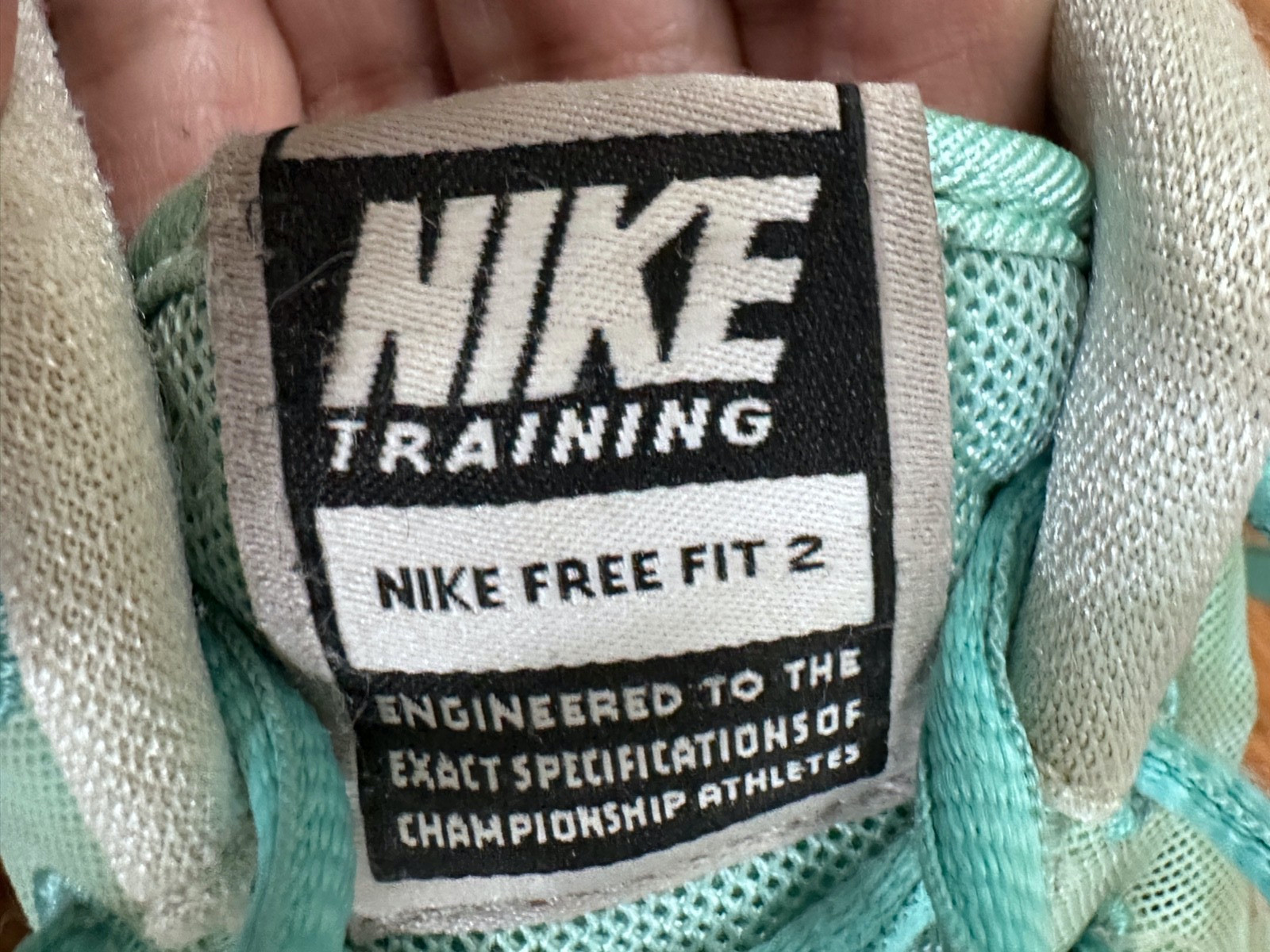 Nike Free Fit 2 Sneaker Running Mint Green Training size 8