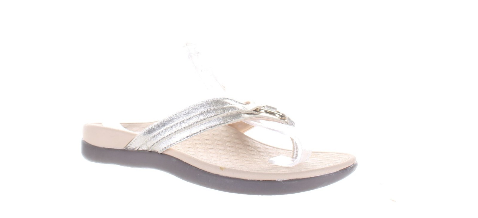 Vionic Womens Aloe Gold T-Strap Non-Heeled Gold