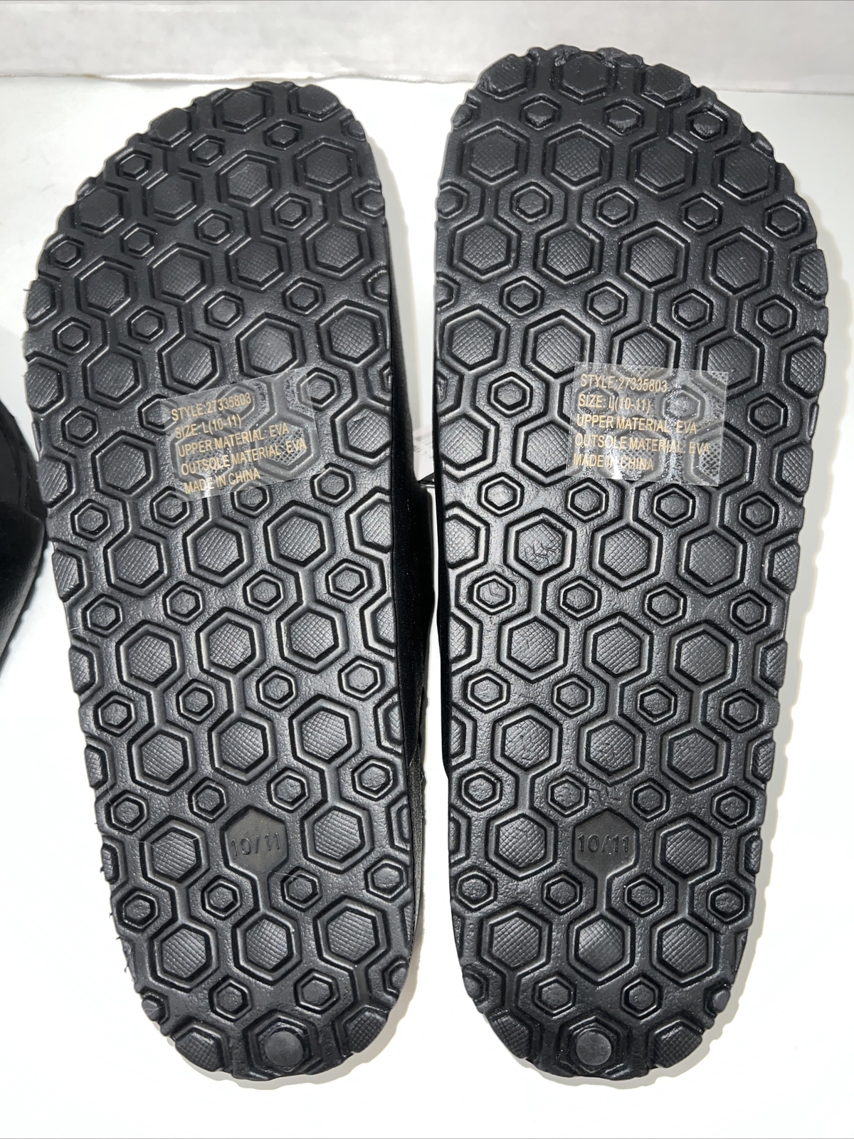 Bobbie Brooks Black Ladies Slip On Sandal Double Strap Choose Size 6-7 8-9 10-11