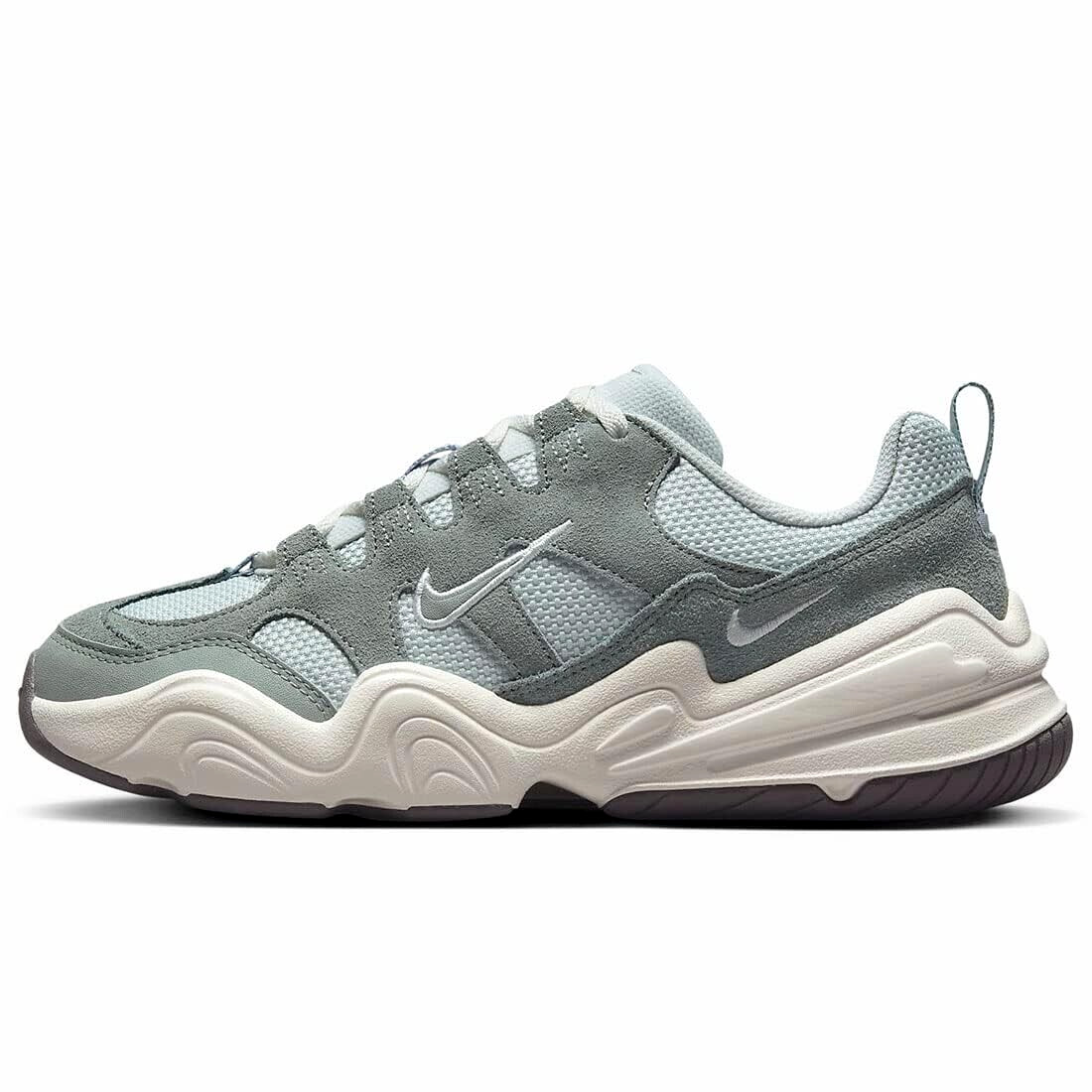 Nike Tech Hera (Womens Size 10.5) Shoes DR9761 001 Light Silver/Mica Green-Sail