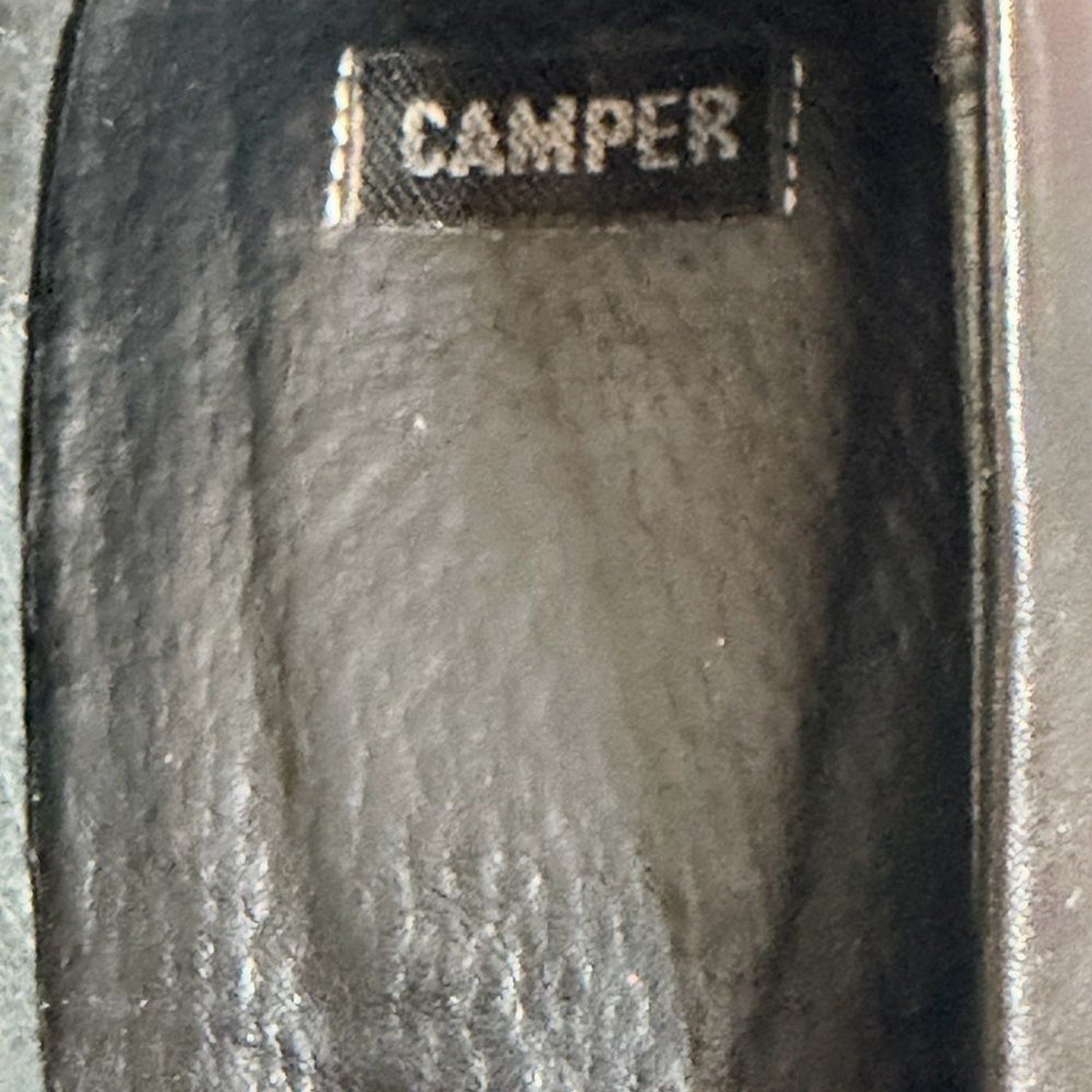 Camper Black Leather Mary Jane Block Heel EU 41 US 10–10.5