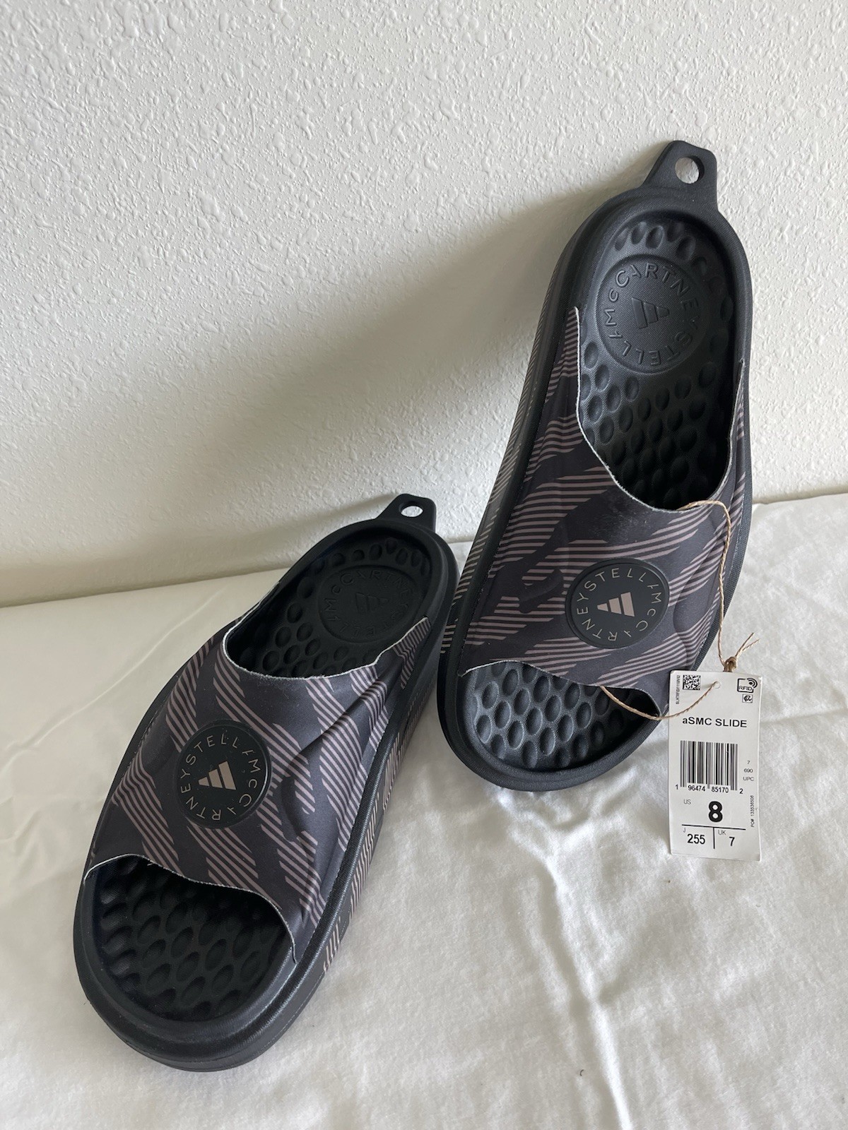 Adidas Stella McCartney Slide Shoes Slippers Core Black (if6066) Size 8 Womens