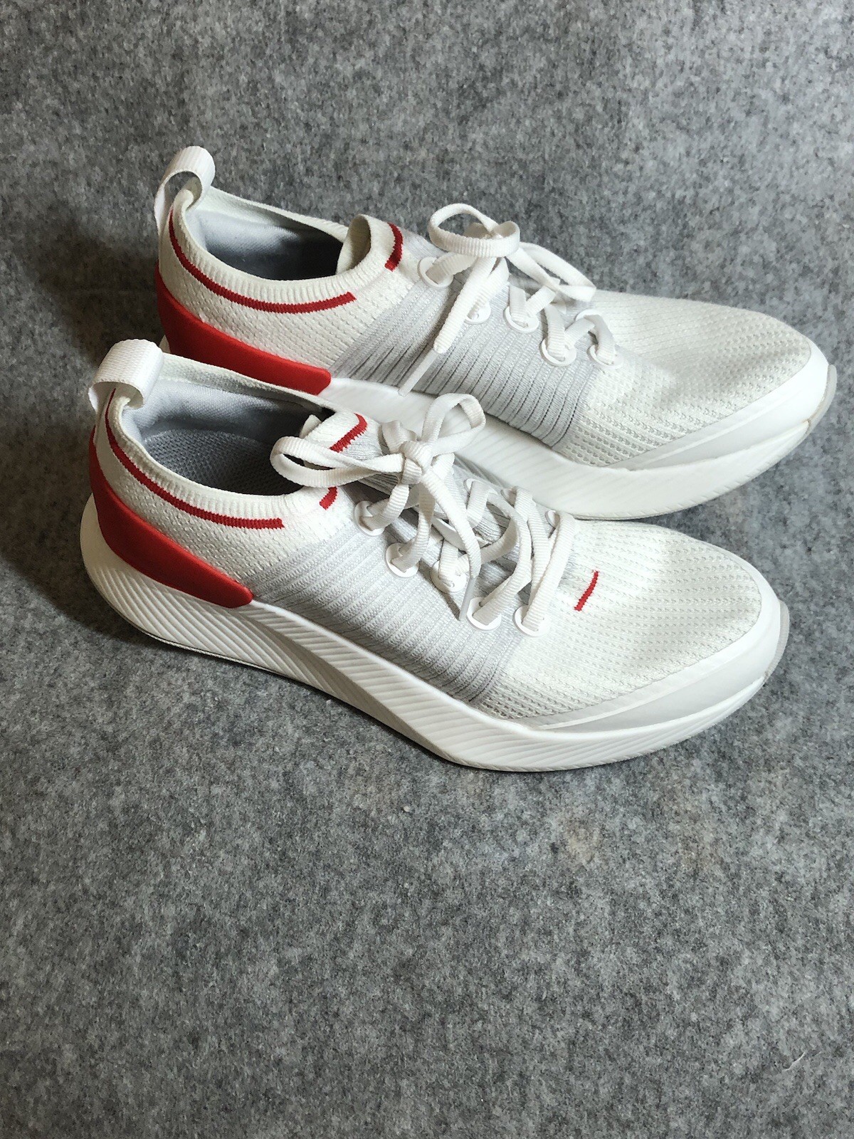 Allbirds Sneakers Women 7.5W Red White Athletic Running Shoes Performance Sports
