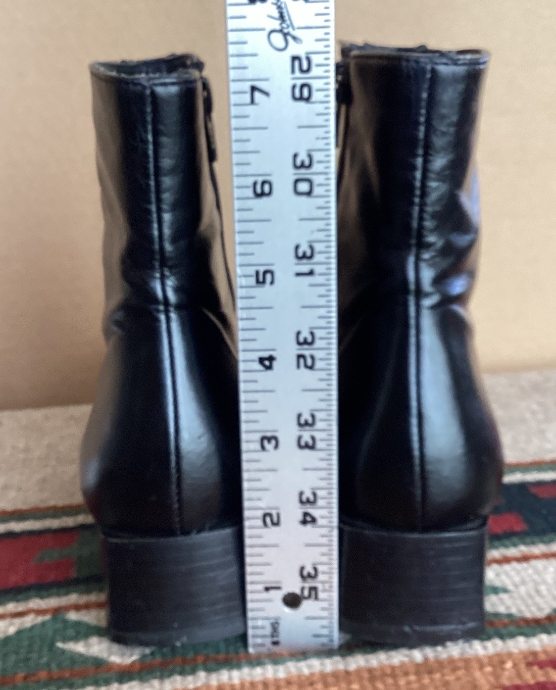 Paul Green Women’s Black Leather Ankle Boots Sz 5.5 Made in Austria Zip Comfort