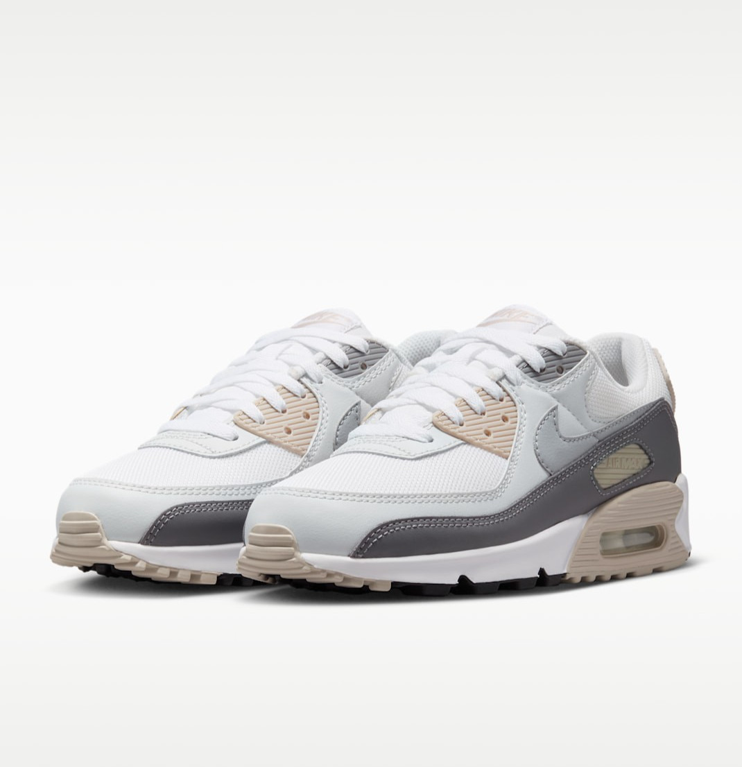 NIKE Women’s Air Max 90 IM4613-201 Cream 2 Pencil Point Off White Wolf Grey