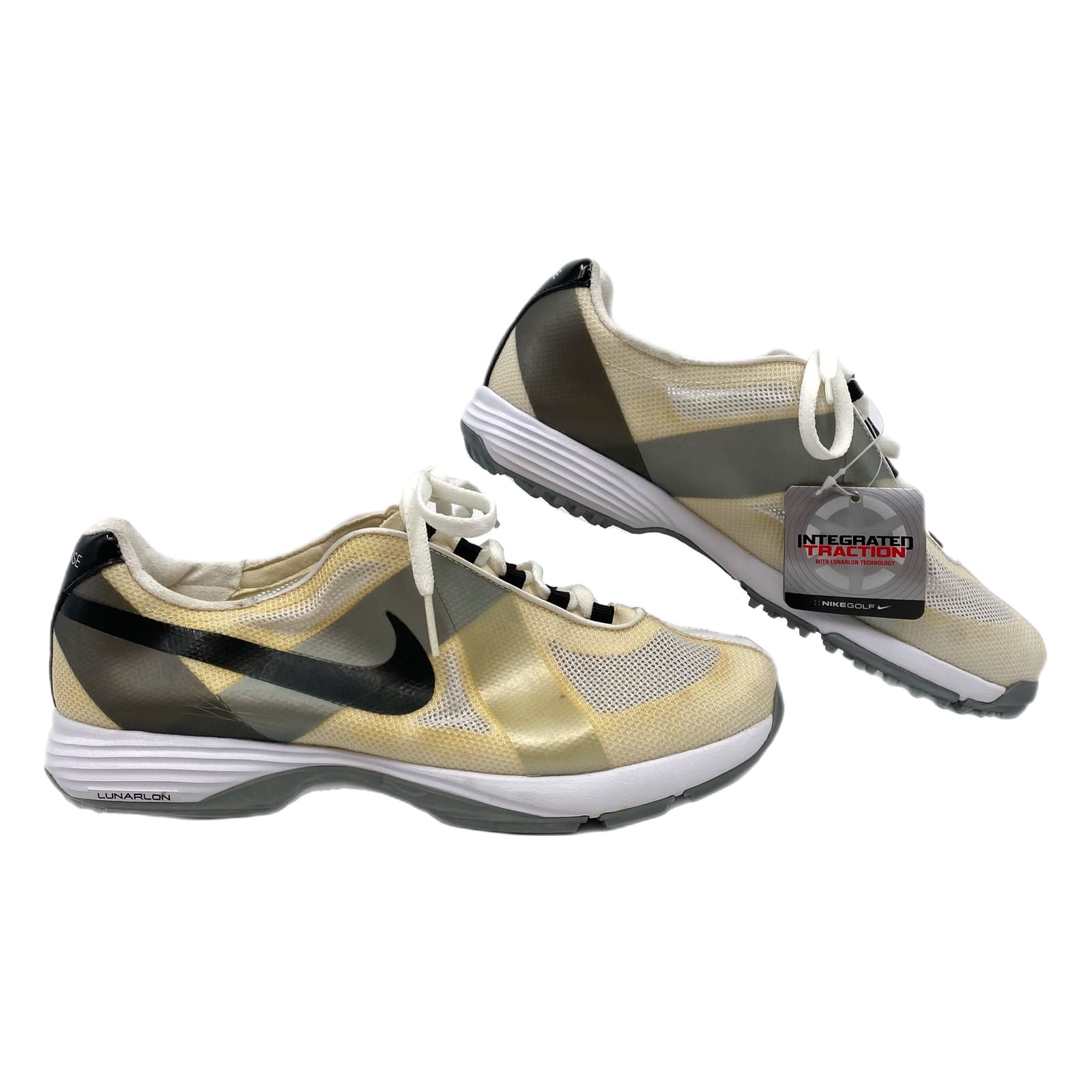 Nike Cream Lunar Summer Lite Mesh Golf Sneakers