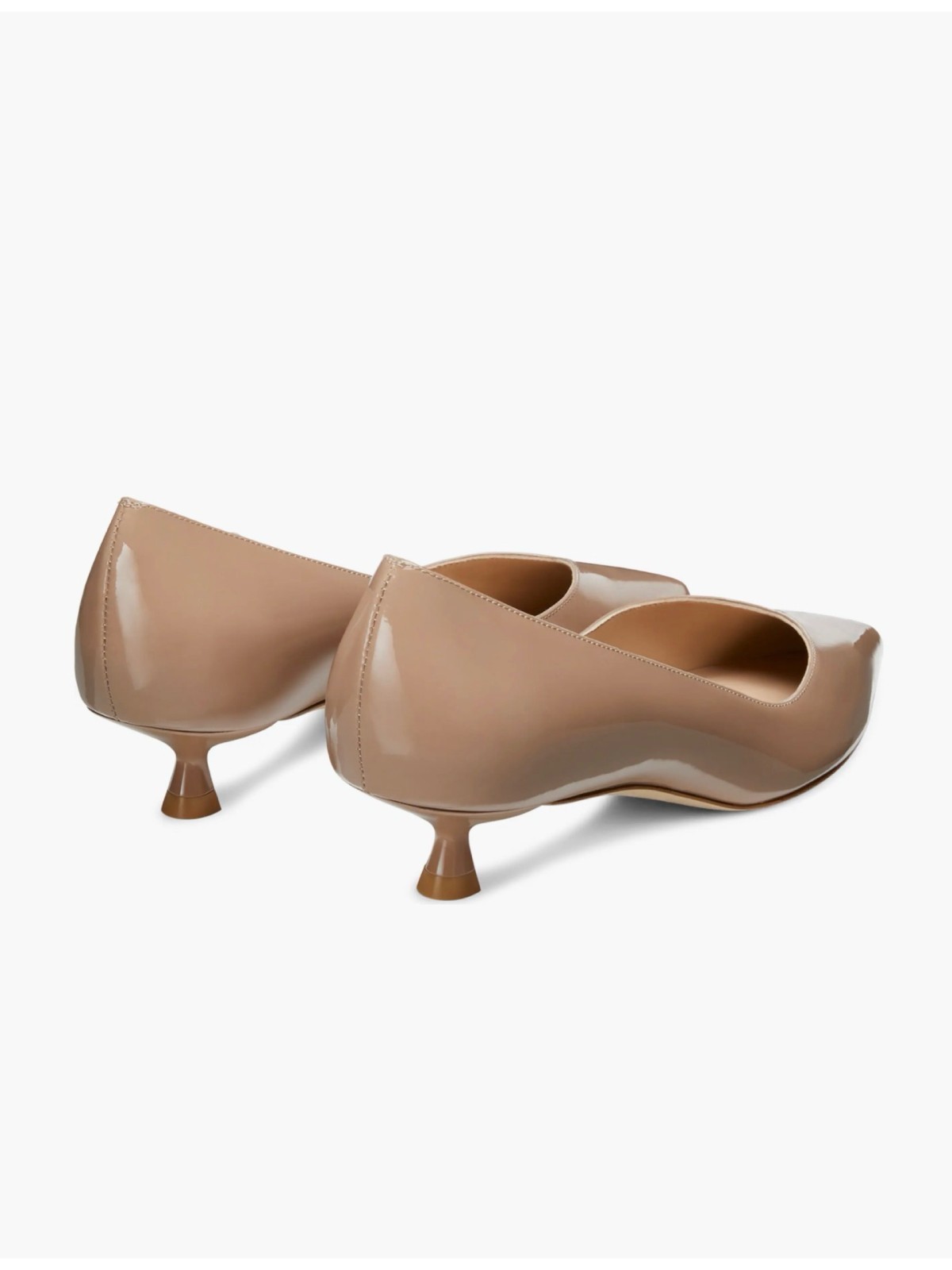 New Stuart Weitzman Eva Kitten Heel Pointed Toe Pump Fawn Sz 8
