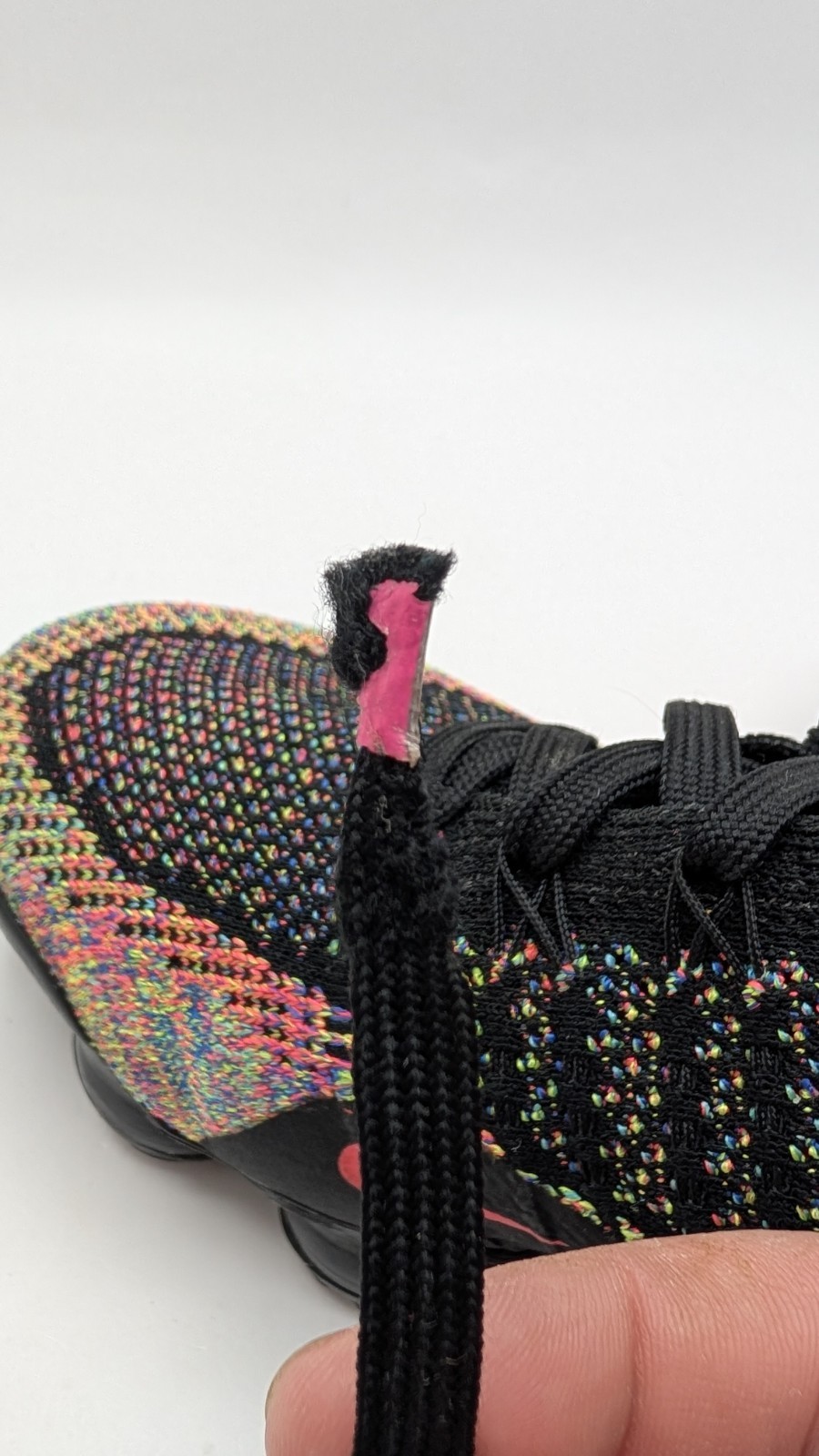 Nike Air VaporMax Flyknit 2 Black Multicolor Women’s Shoes Size 8 EXCELLENT