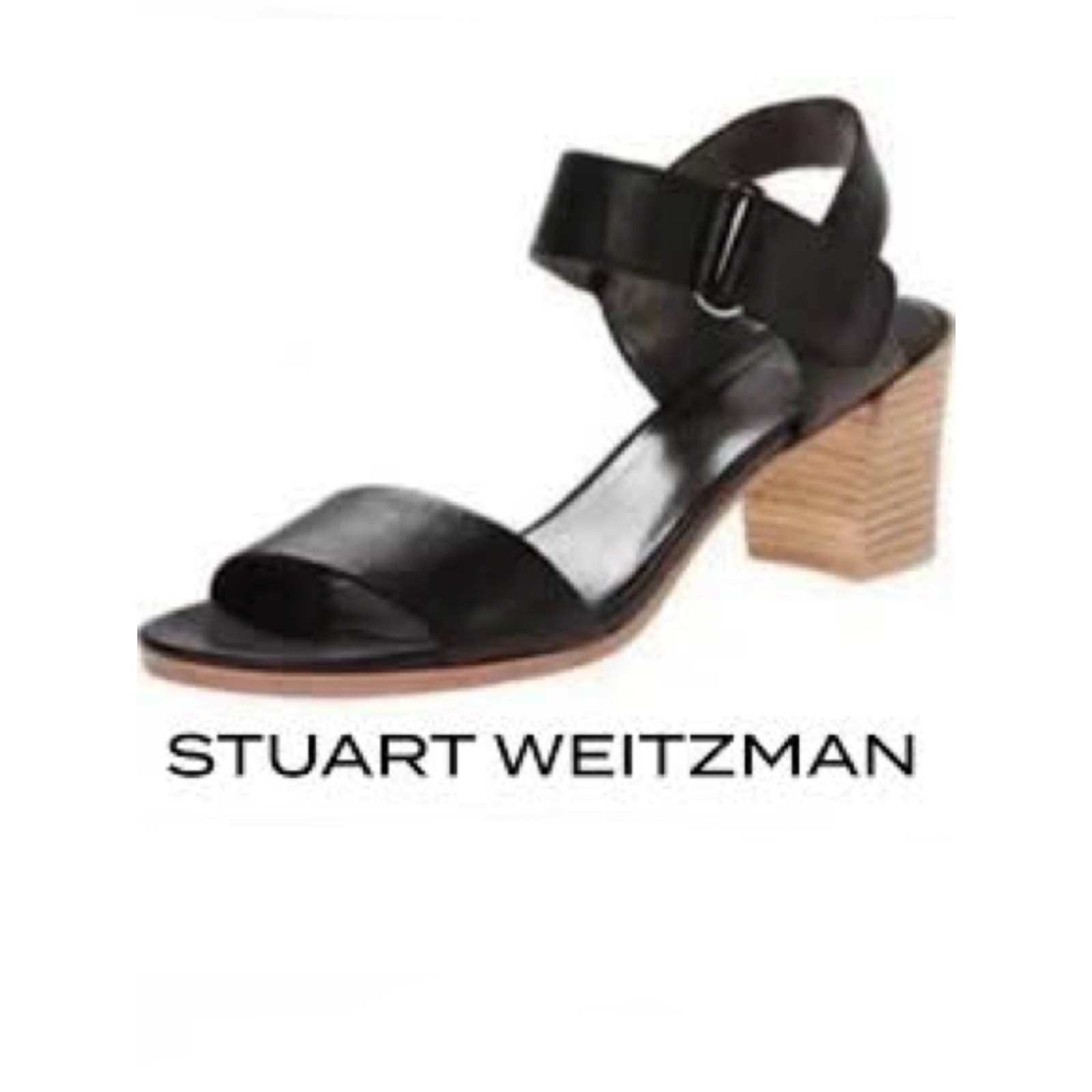 Stuart Weitzman Broadband Leather City Sandals