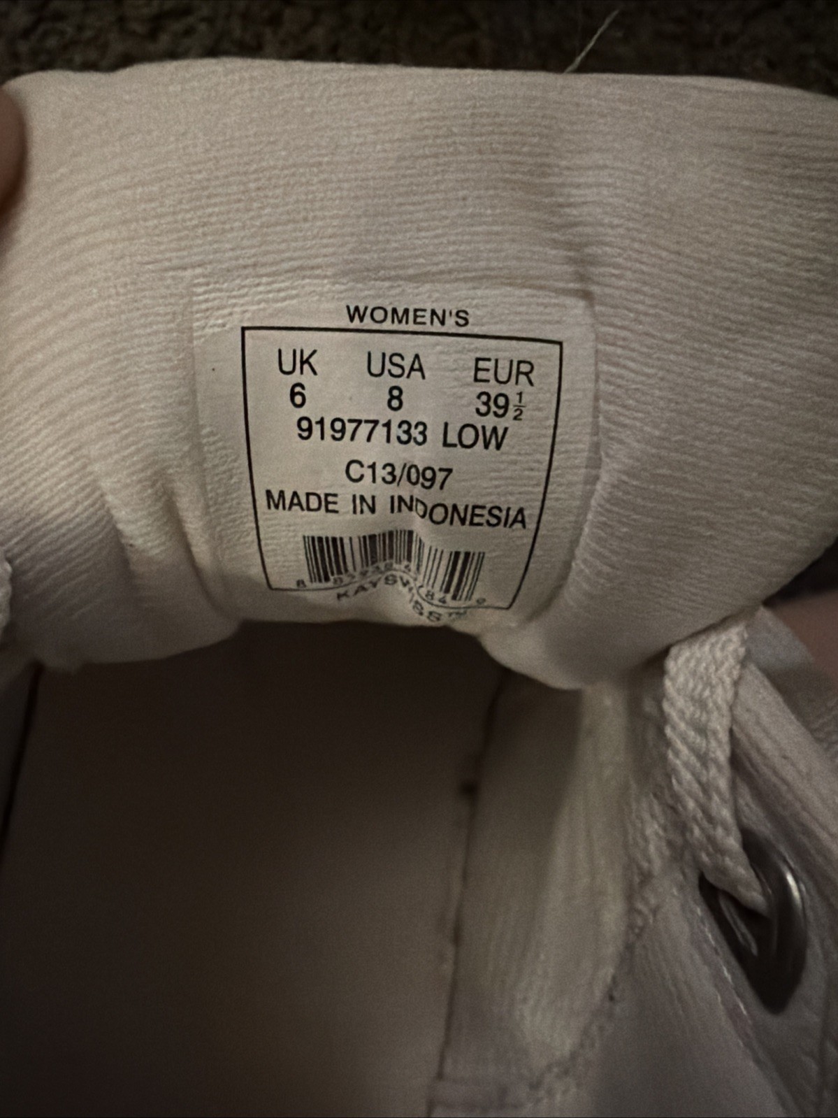 KSwiss Belmont SO T Womens Sneaker White US Size 8- 90s Retro