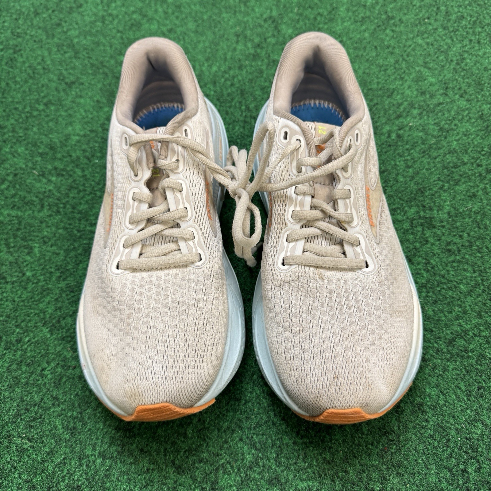Brooks Glycerin GTS 21 Womens Size 9 Medium B Coconut Aqua Autumn Sneakers