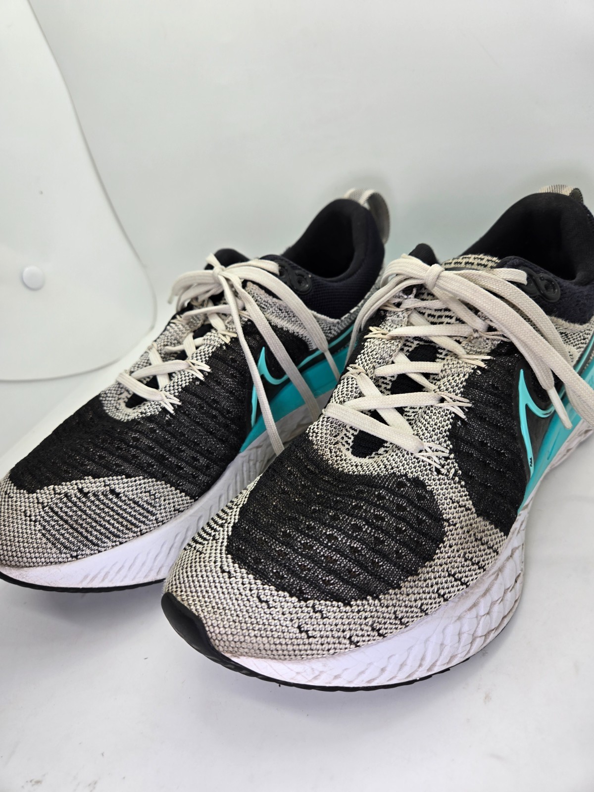 Nike React Infinity Run Flyknit 2 Shoes Women’s 8 Black Aurora Running Sneakers