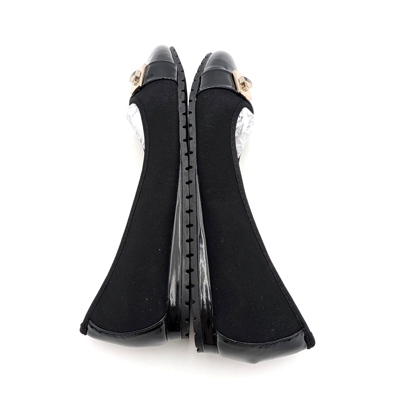 Anne Klein Gyllen Slip-On Flat Shoes Round Toe Women’s Black Size US7.5M EU38
