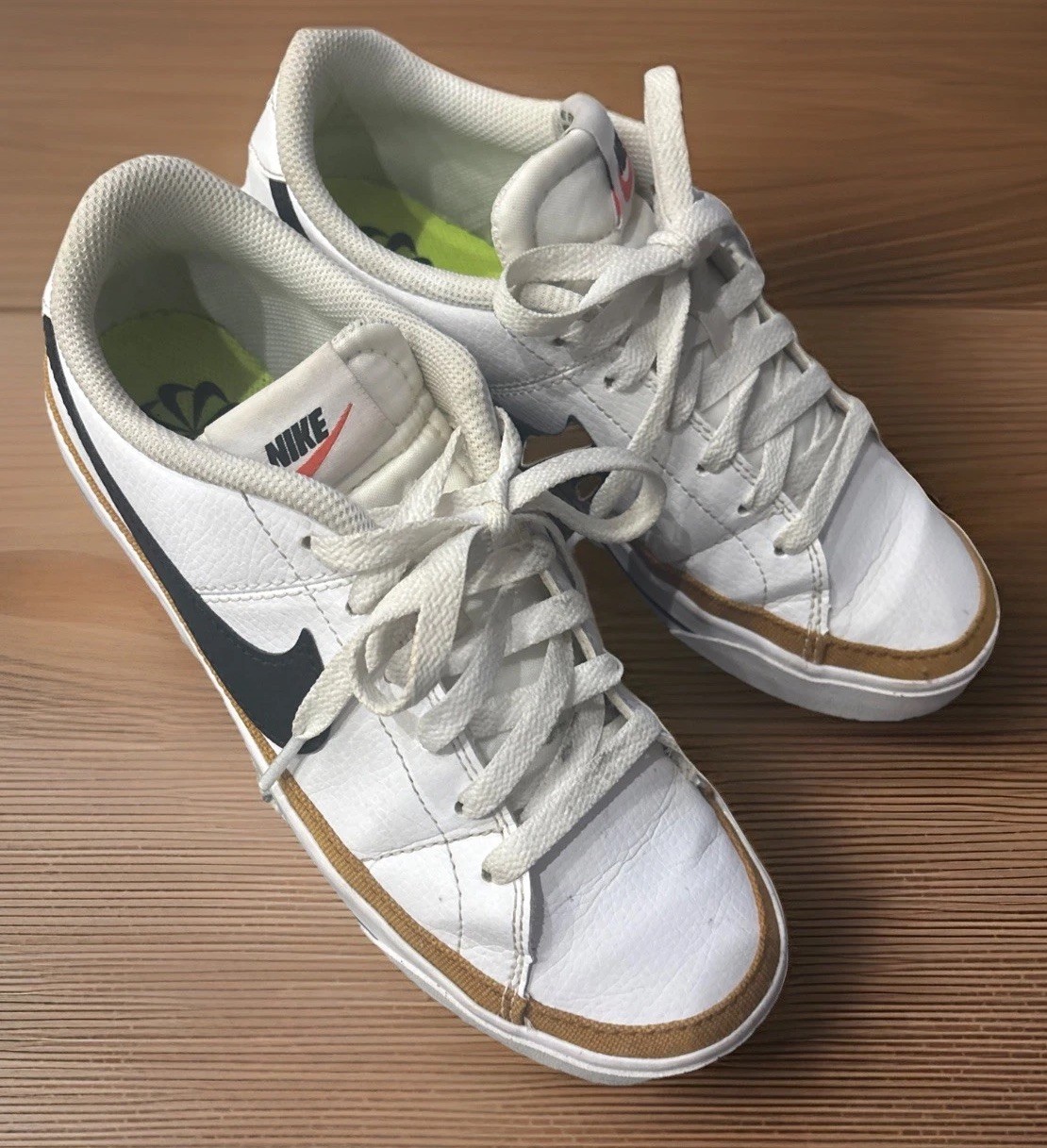 Nike Court Legacy Next Nature White Desert Ochre Women’s Size 7 DH3161-100