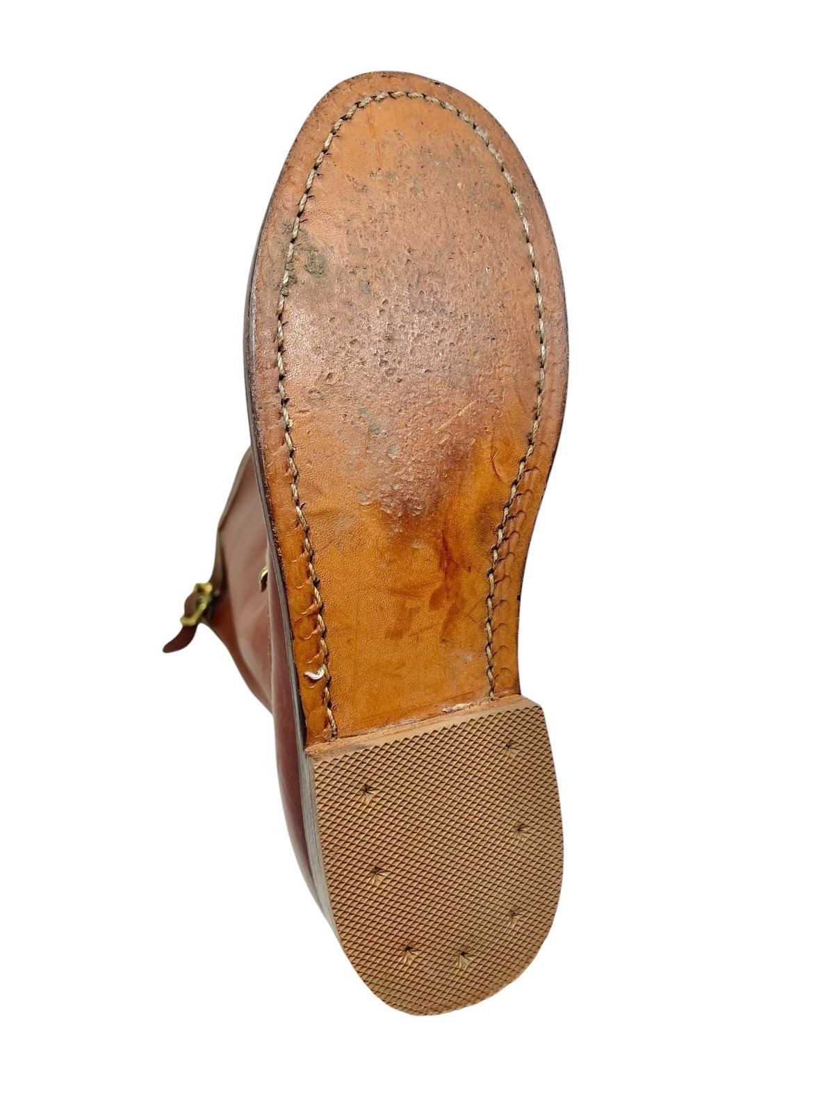 VTG Gokeys Botte Sauvage Tall Leather Boots Outdoor Hunting Riding Size 350