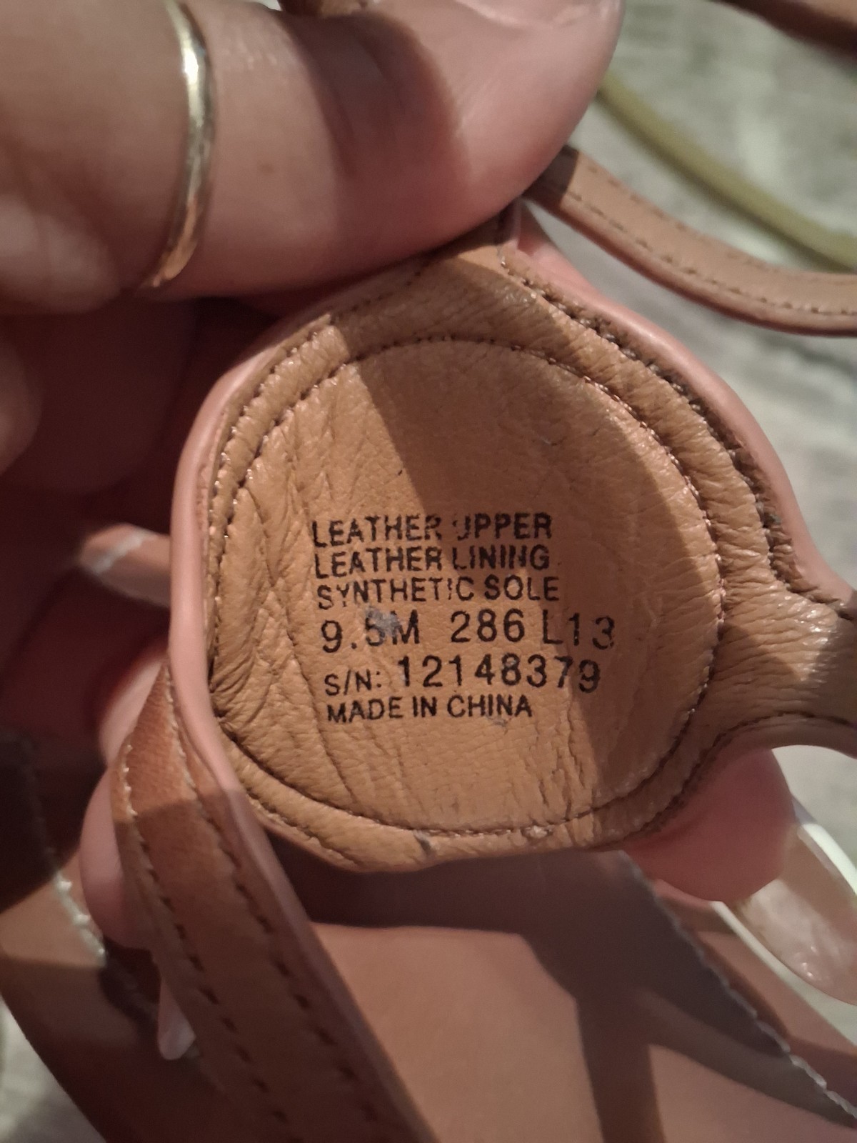 Tory Burch Brown Leather Strappy Sandals Logo Buckle Adjustable Strap US 9.5