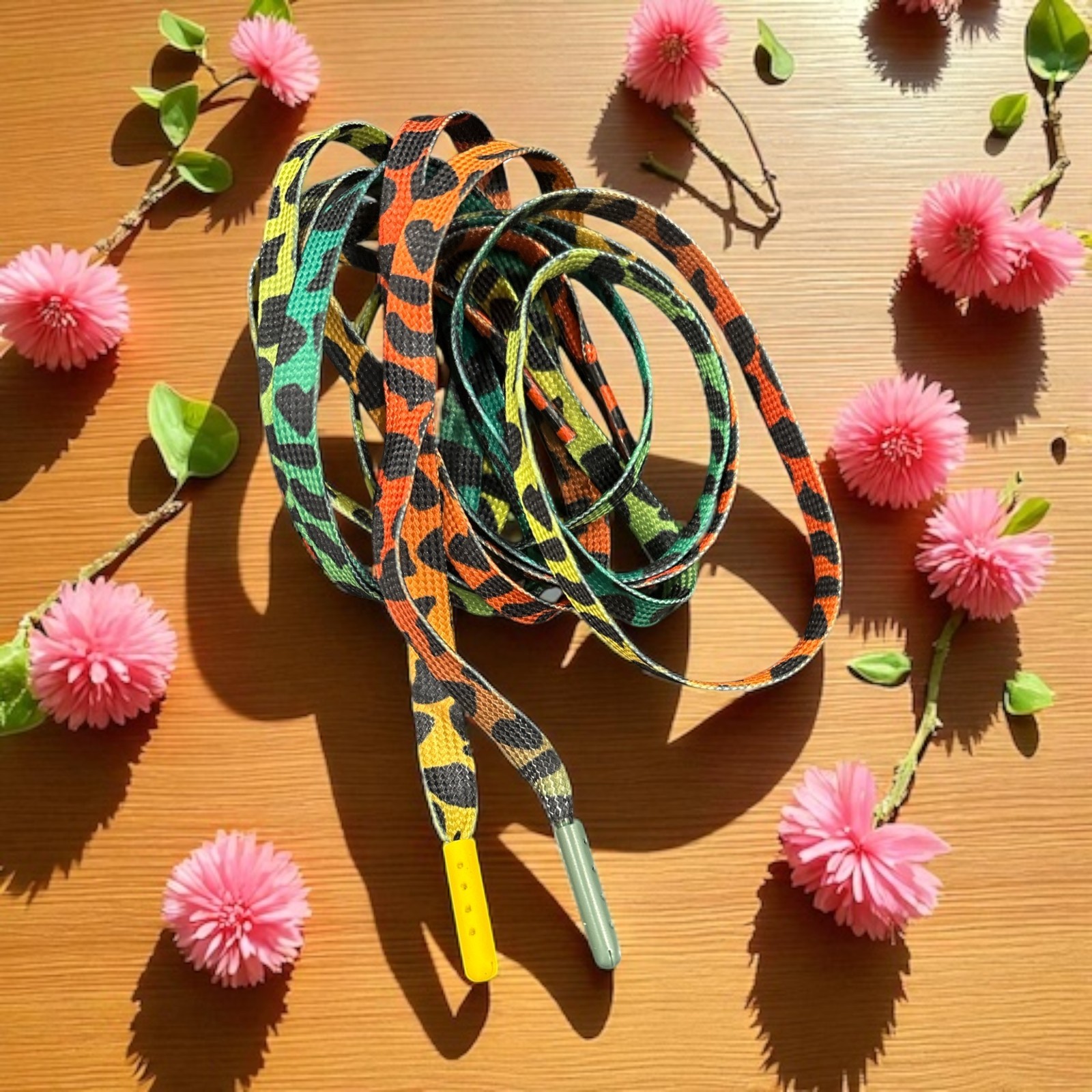 NEW Strings Camo Shoelaces 45 Long Great Color.