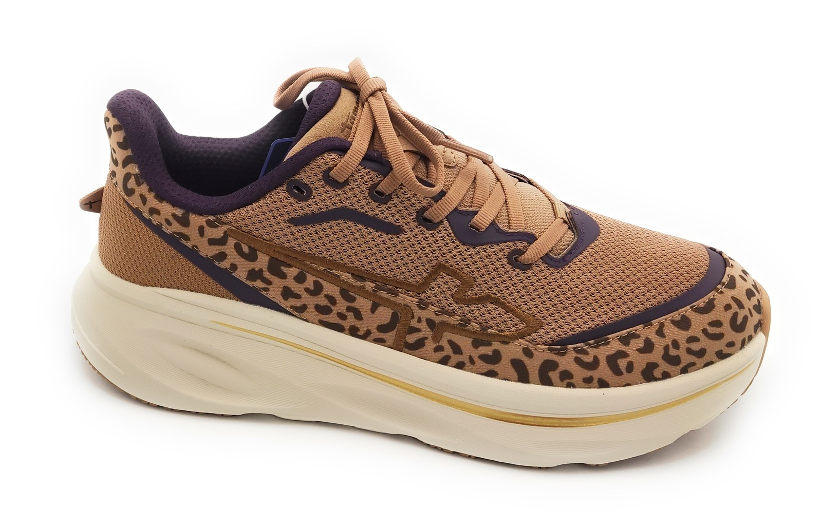 Tamaris 23705 sneaker fabric havana-leopard wedge 5cm rubber bottom 6/7
