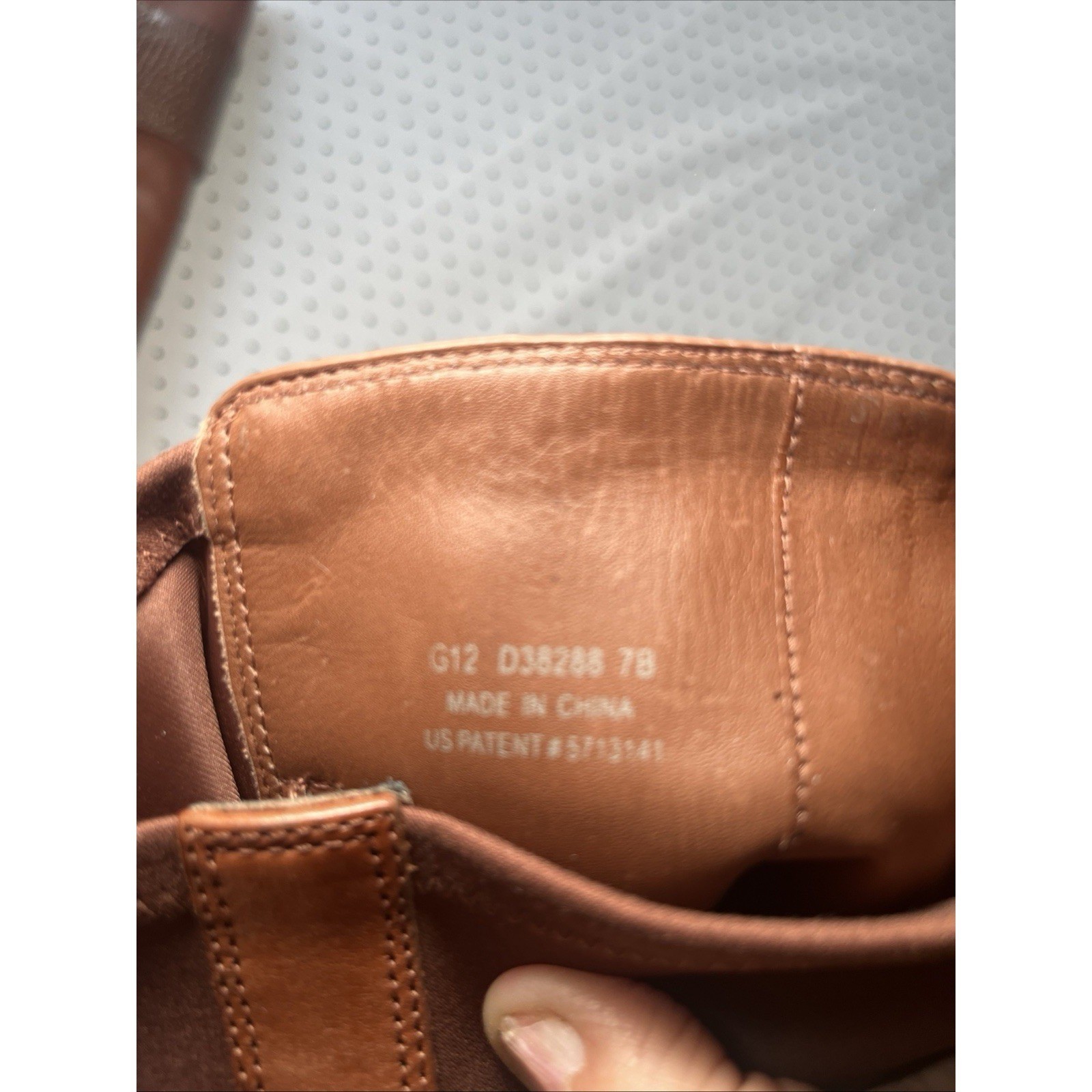 Cole Haan NikeAir Brown Leather Knee High Riding Boots Stretch Back Women’s 7B