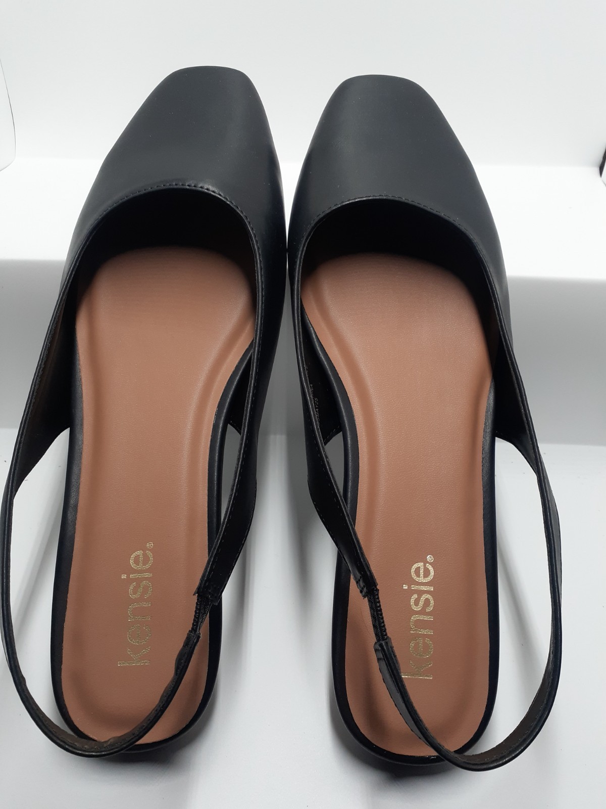 Kensie NIB Felice Shoe in Black Slingback Slip On Women us 11