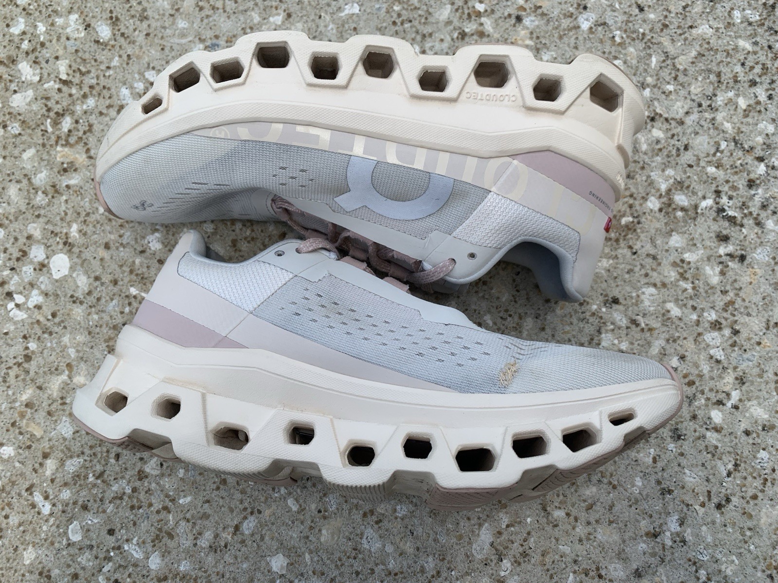 Size 8 – On Cloudmonster Moon Fawn Womens Athletic Running Shoes Sneakers