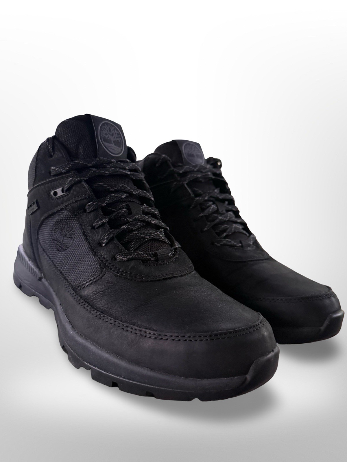 Timberland Field Trekker Mid Black Nubuck Lace Up Padded Hiking Boots Womens 10