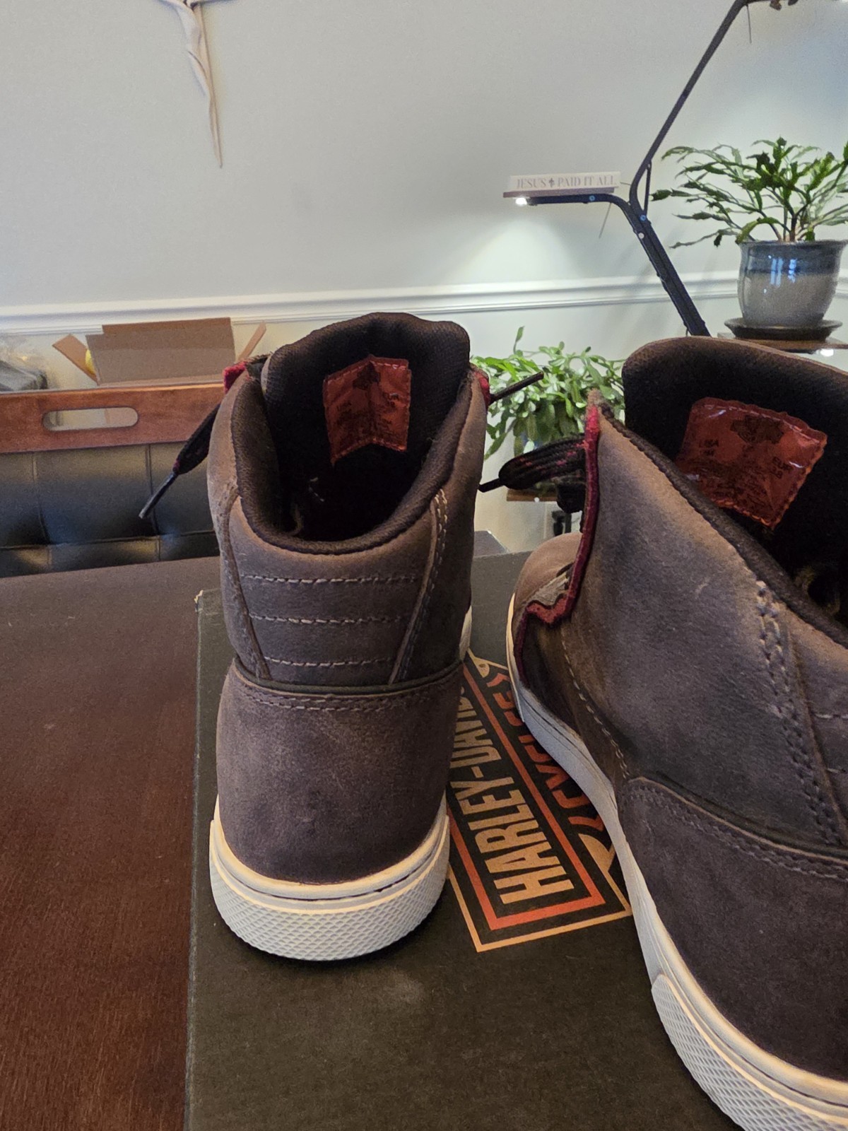 Harley Davidson Women’s Mackey Boot in Grey size 7 waterproof w ankle armor