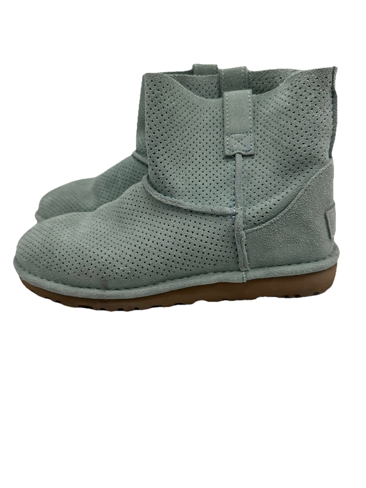 UGG Classic Unlined Mini Perf Women’s Boot Size 6 Winter Green Aqua 1016852