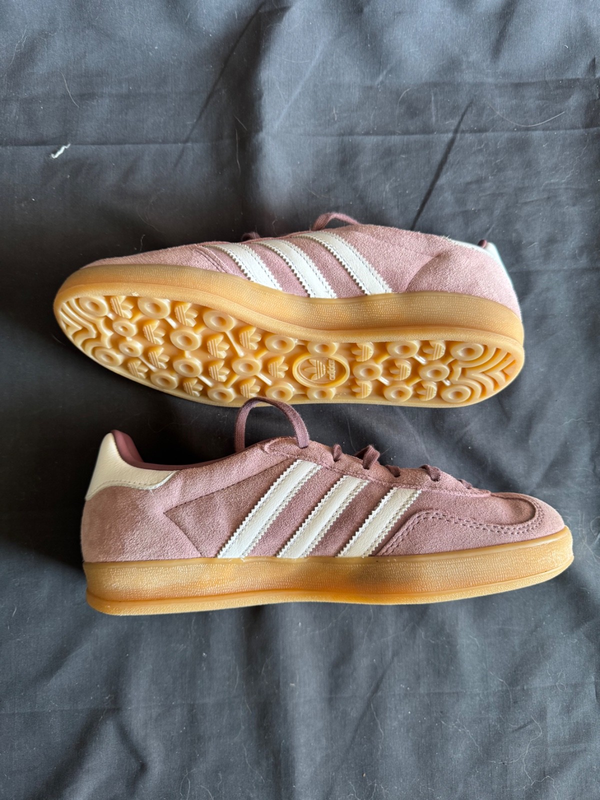 Adidas Gazelle Indoor Shadow Fig Gum Women’s US Size 7 – Pre-Owned Good Conditio