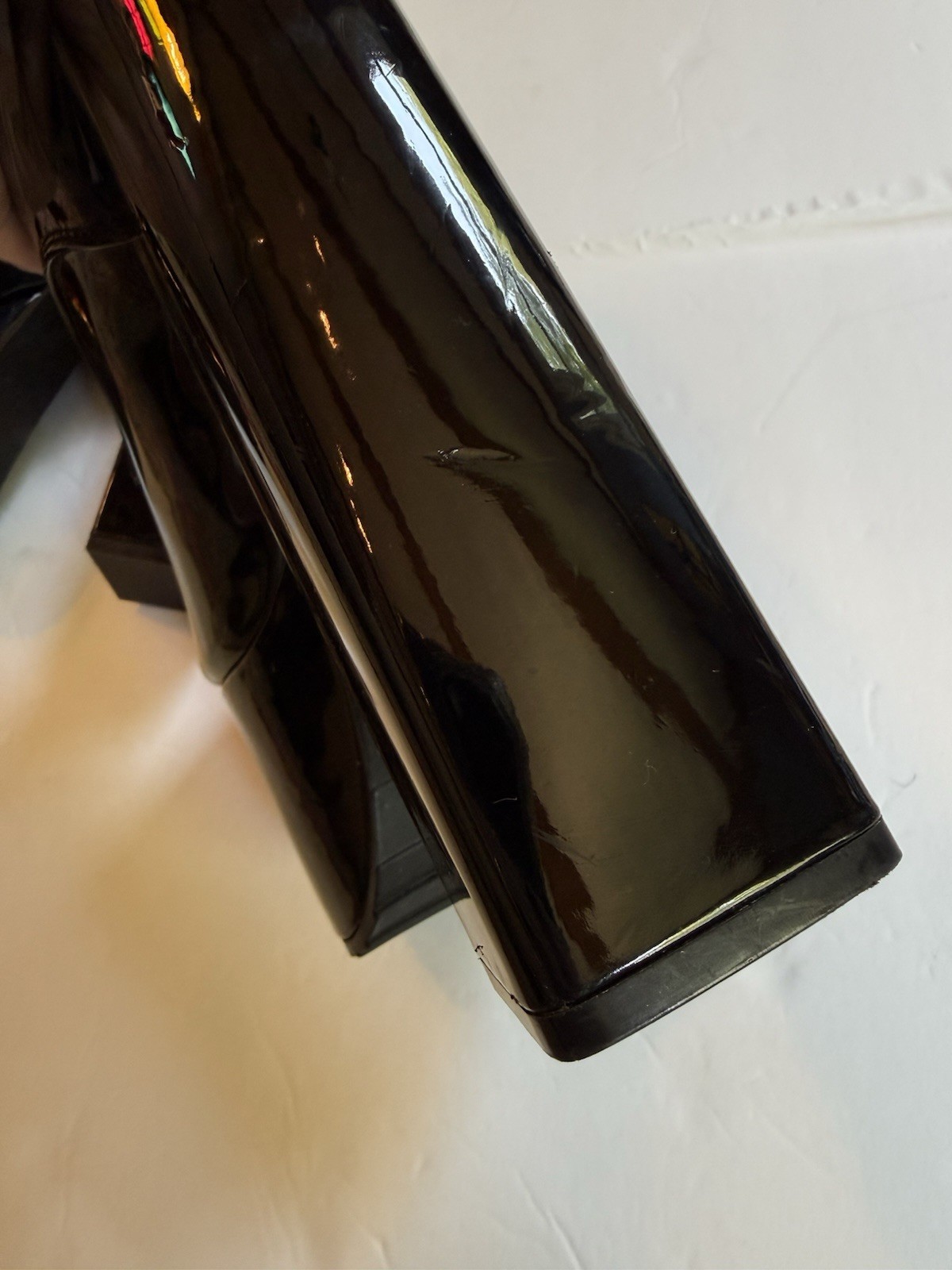 Killstar 2018 Black Patent PVC Trace Platform Boots Size 6