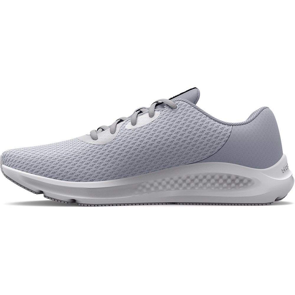 Under Armour 3024889 Women’s UA Charged Pursuit 3 Shoes, Halo Gray, Size 10.5