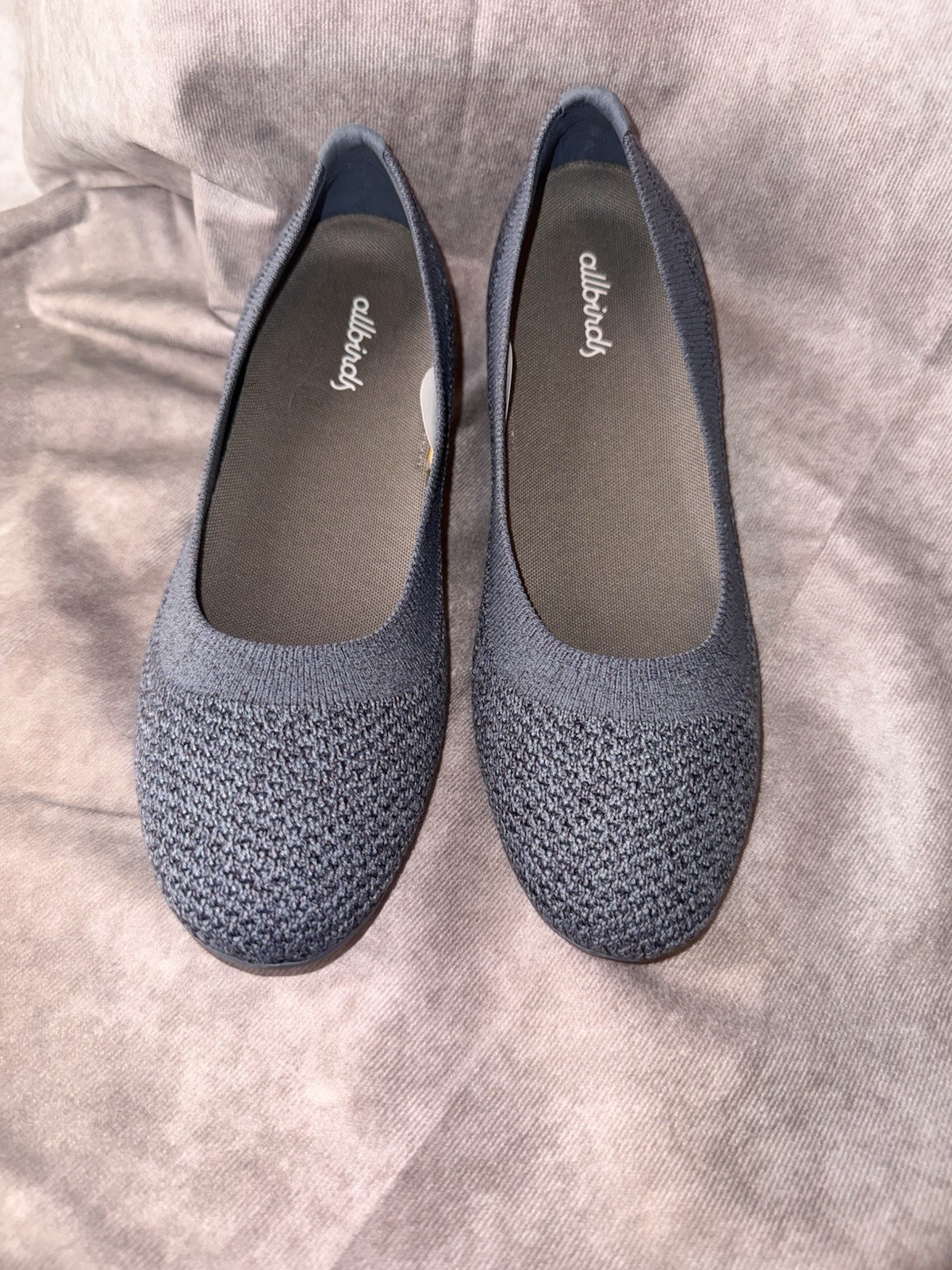 New Allbirds Tree Breezers Shoes Women’s 7 Mist Grey Slip-On Ballet Flats