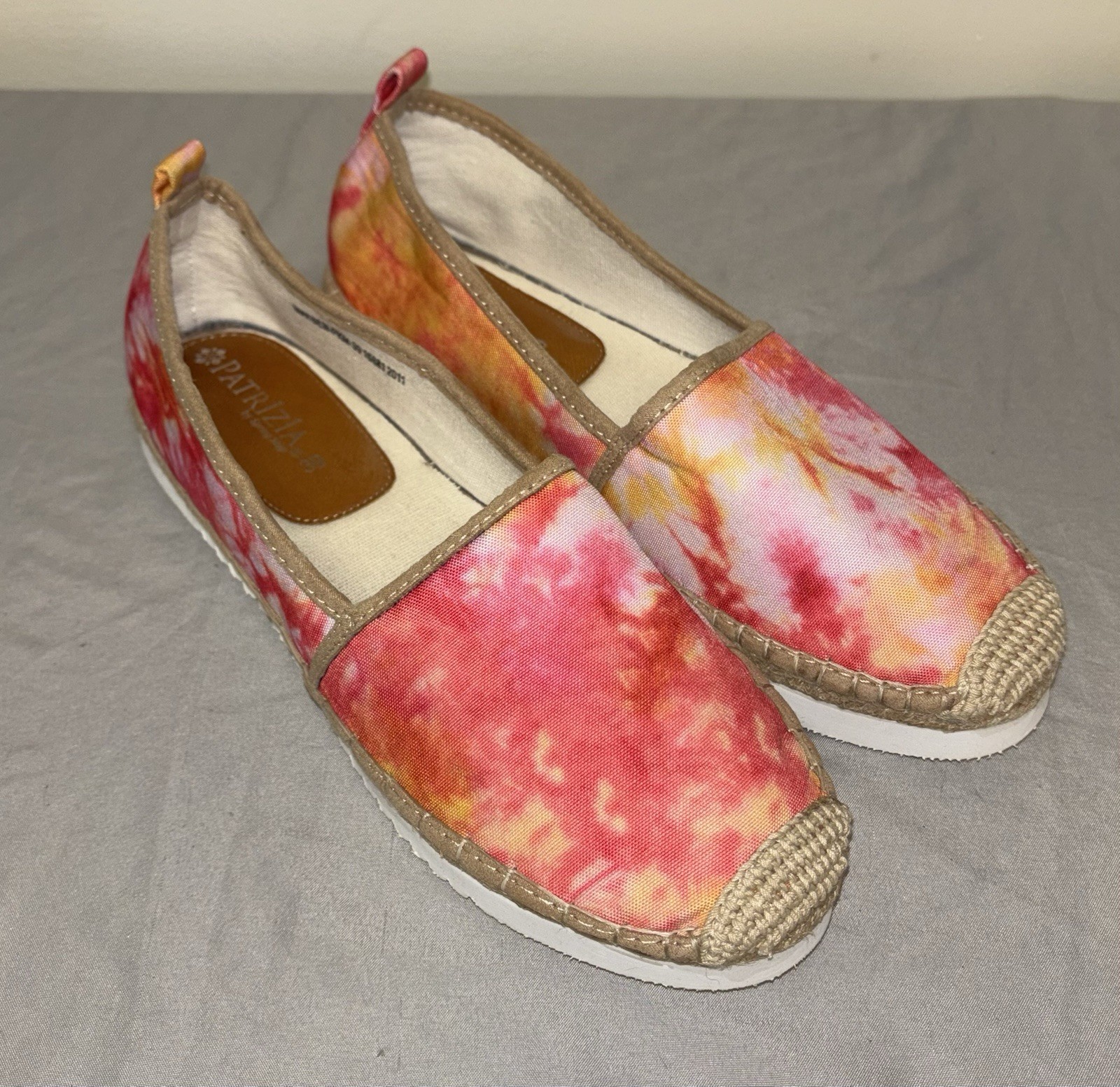 Patrizia By Spring Step Espadrille Pink Tie Dye Slip On Shoes Women’s 39 (8.5)