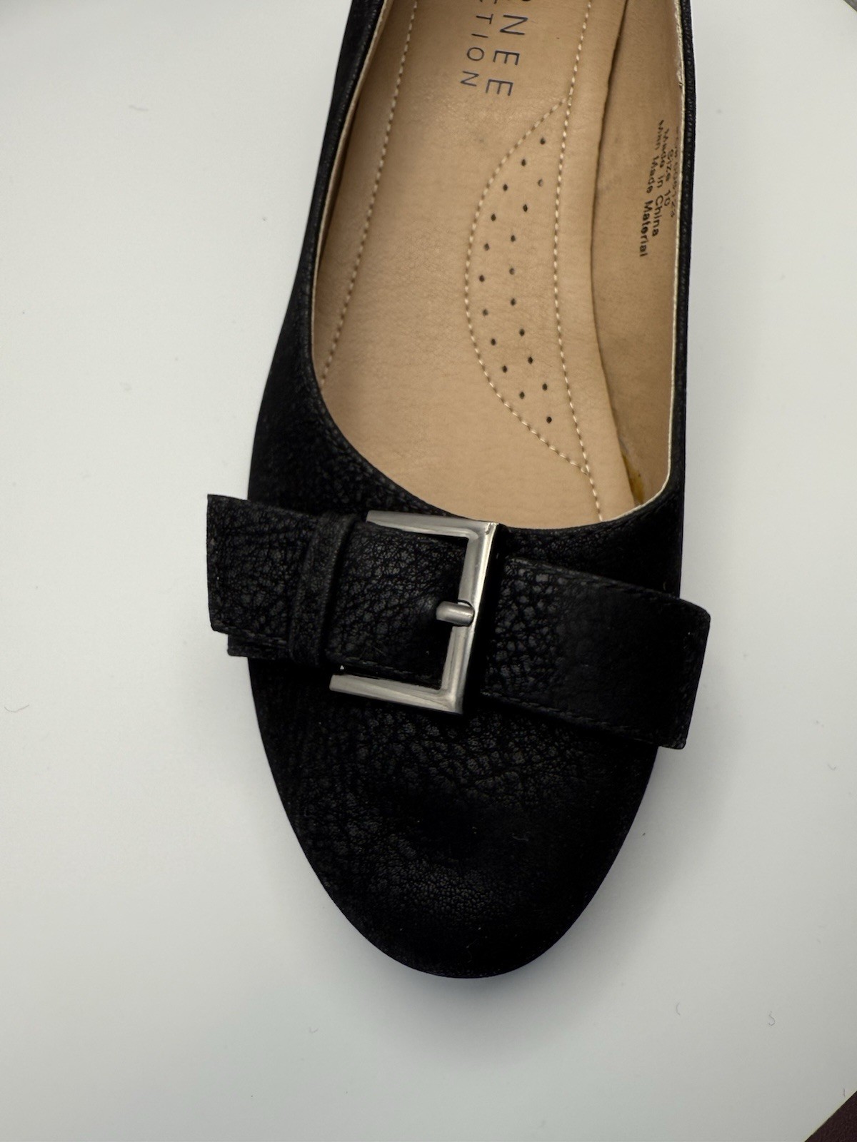 Journee Collection Graysn Wedge Pump, Faux Suede Black, 10 Women’s Shoes
