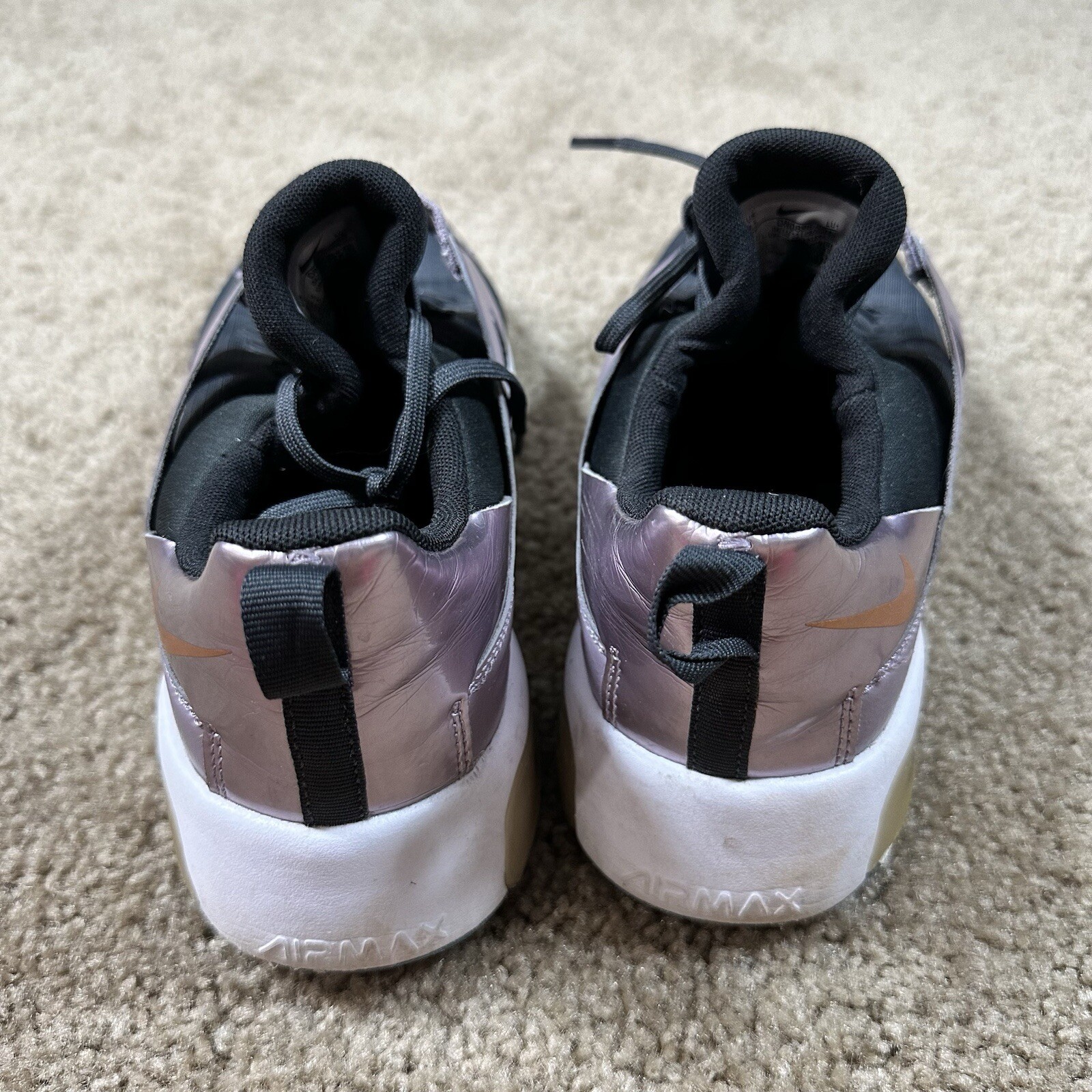 Nike Air Max Bella TR 5 Premium Dark Smoke Grey Purple Gold Women’s 9.5