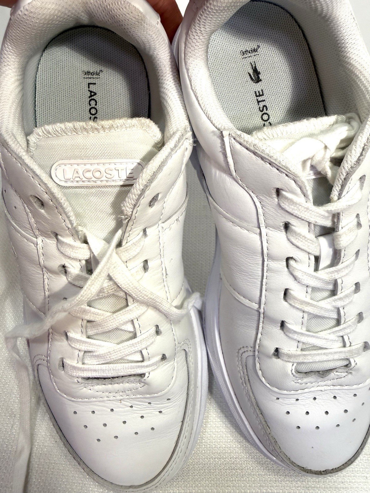 Lacoste Game Advance Leather Women’s Shoes Sneakers Sz 7.5