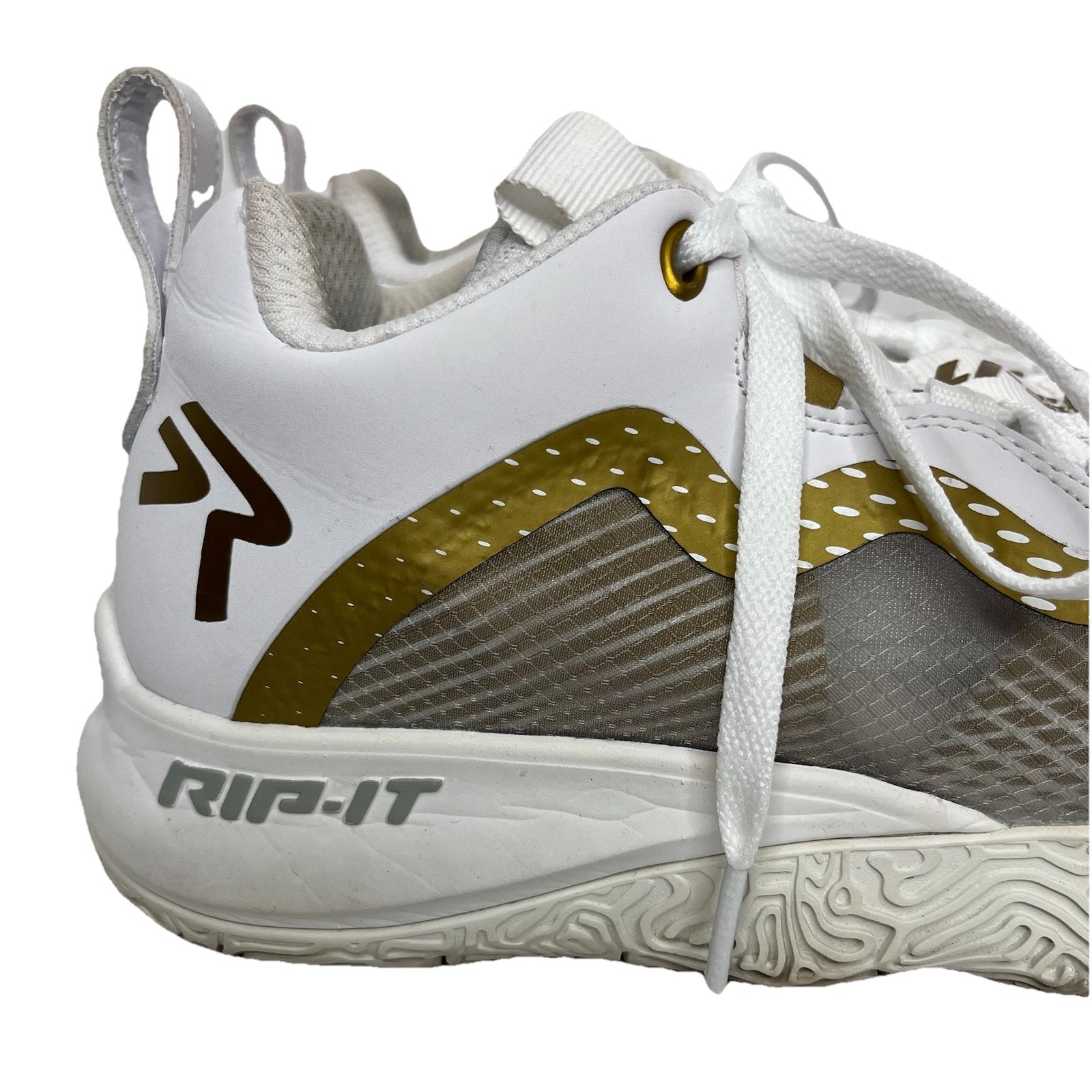 RIP-IT Women’s Future Volleyball Shoe White/Gold Size 8.5 US