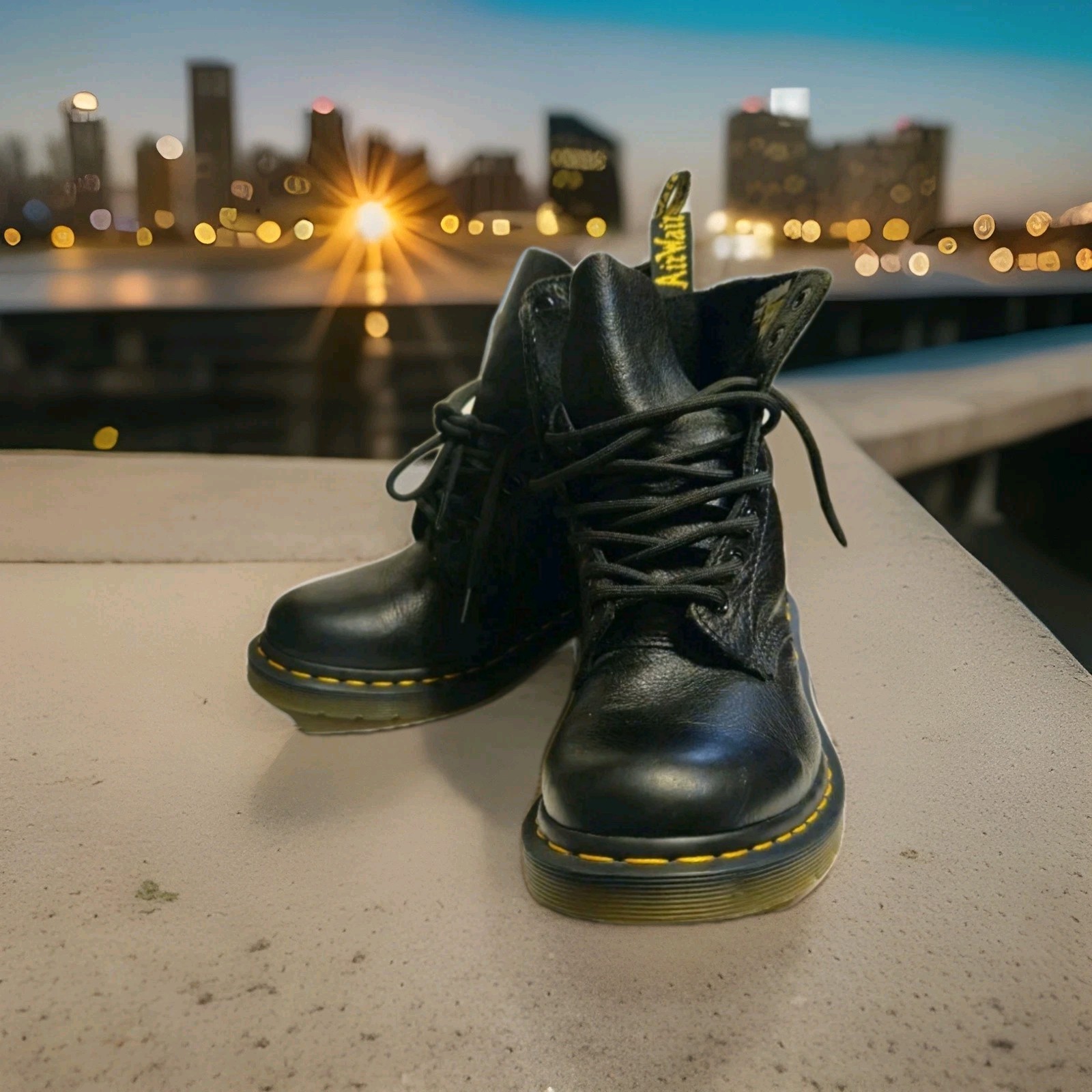 Dr. Martens Pascal Leather Boots for Women, Size US 7 – Black -…