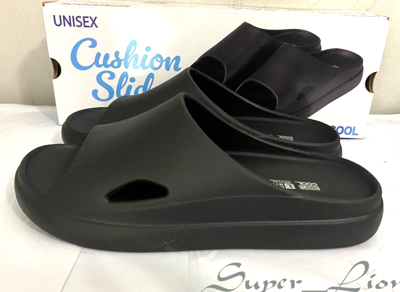 NEW 32 Degrees Cool Unisex Cushion Slide Sandals – PICK SIZE – BLACK