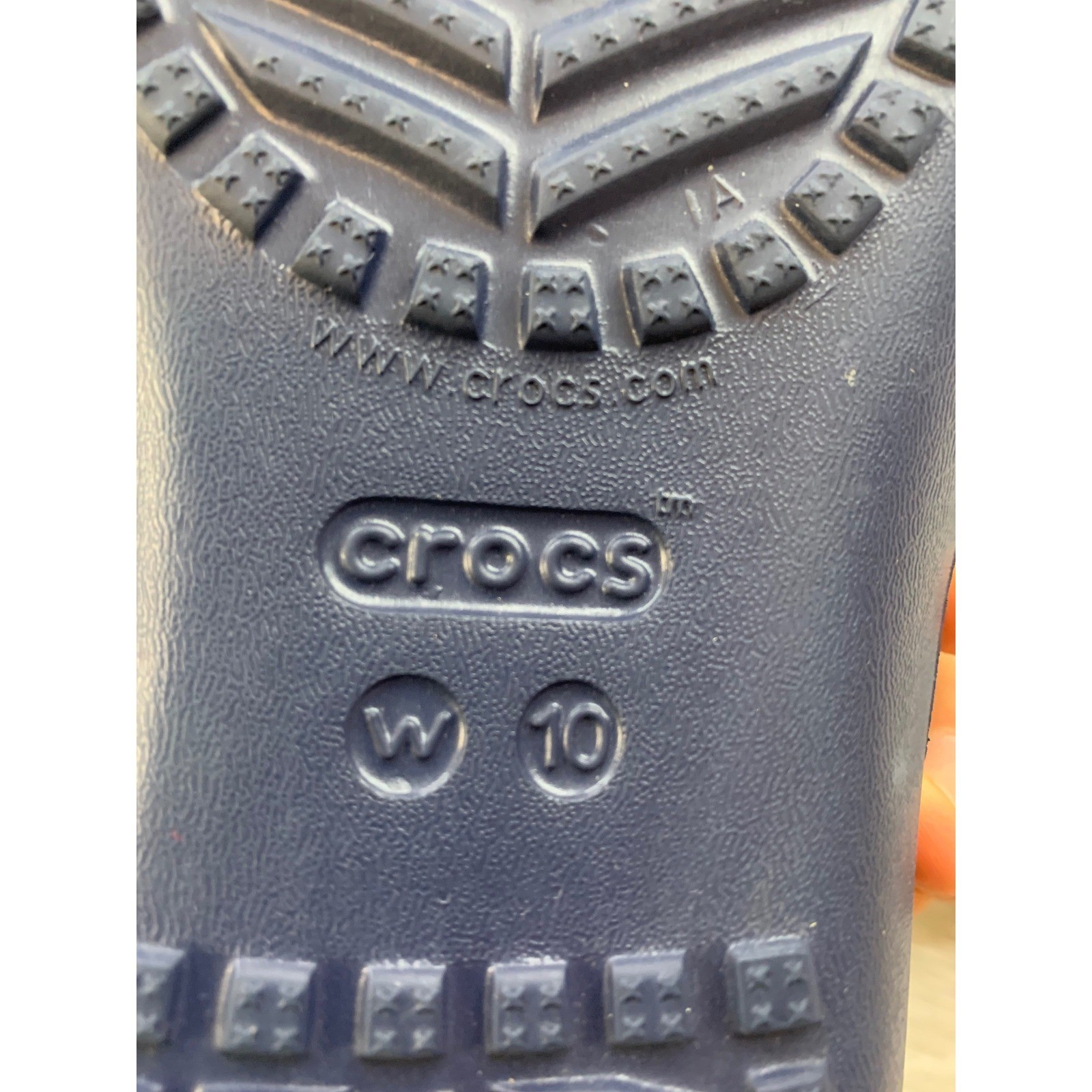 Crocs Kadee II Flip Flops Navy Blue Women’s Sandals 10 Comfort Casual Shoes