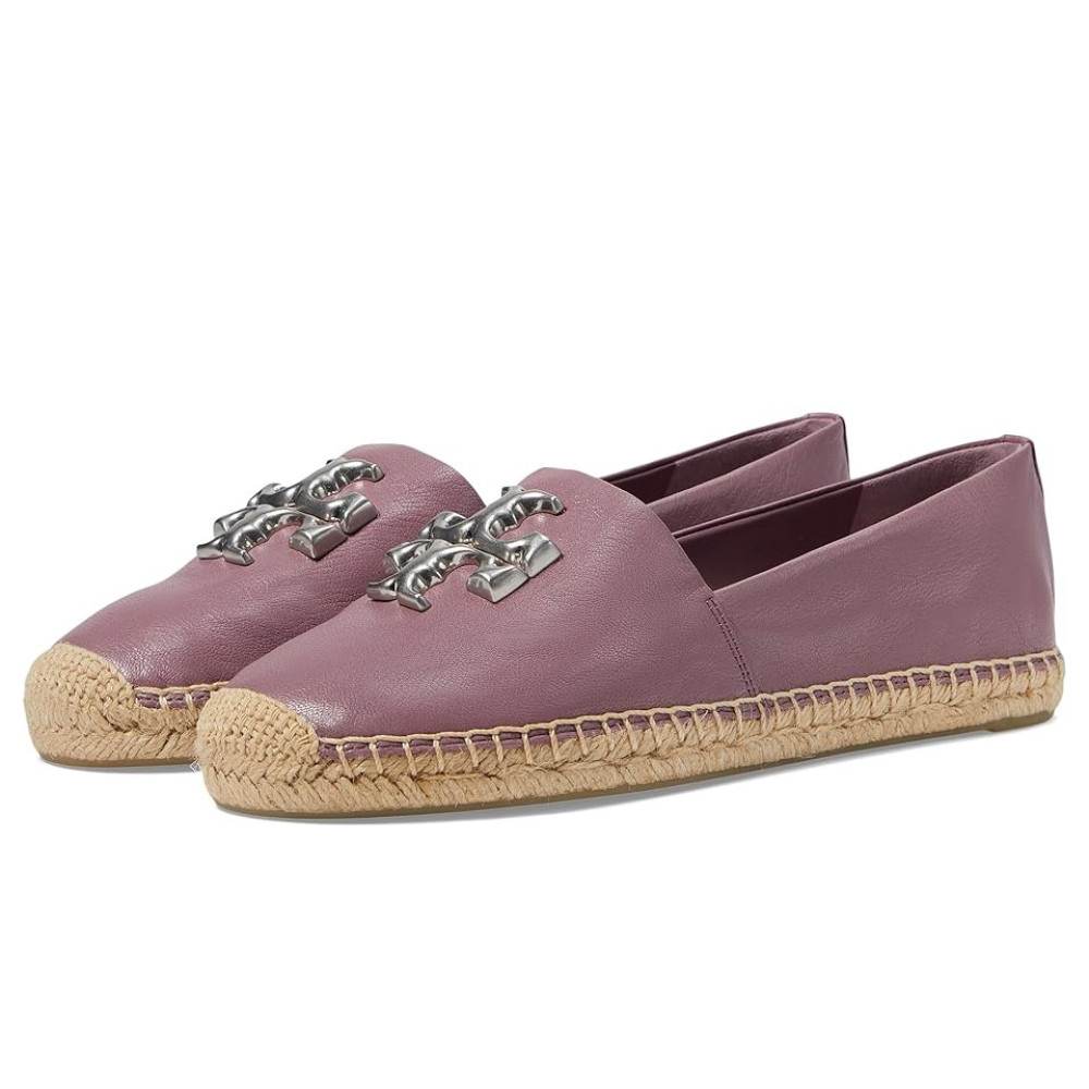 Tory Burch Eleanor Flats Women’s US 11 Cipria Leather Slip On Espadrille ZAP720