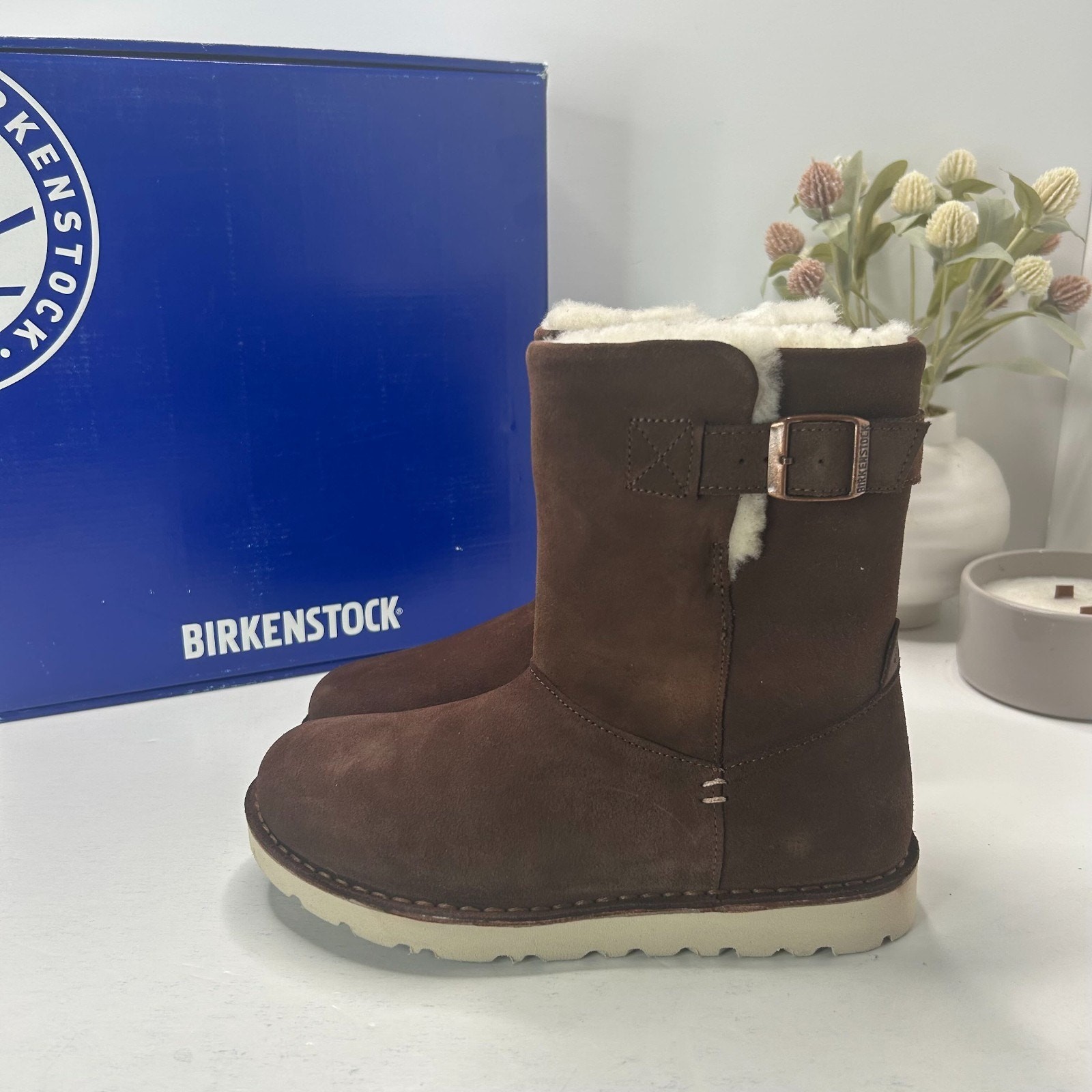 Birkenstock Westford Side Zip Boots Espresso Narrow Fit 1007051 Women’s US 5 NWB