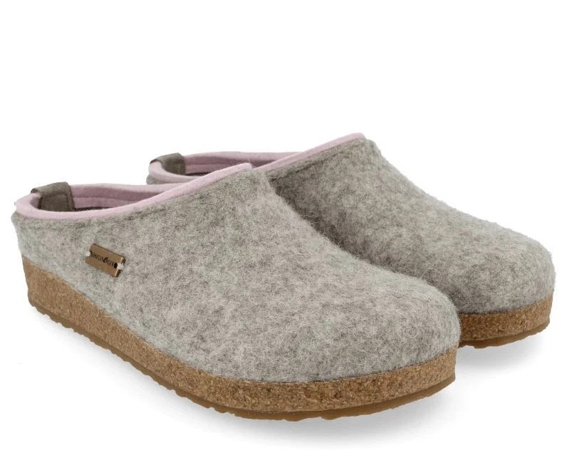 Haflinger Women’s Grizzly Kris Slipper – Silver Grey