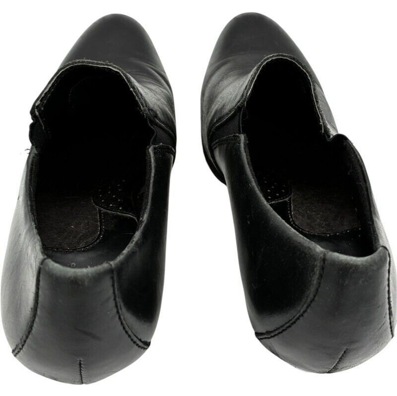 born concepts women’s B0C BC3614 Black Leather 2.5 in heel booties size 8