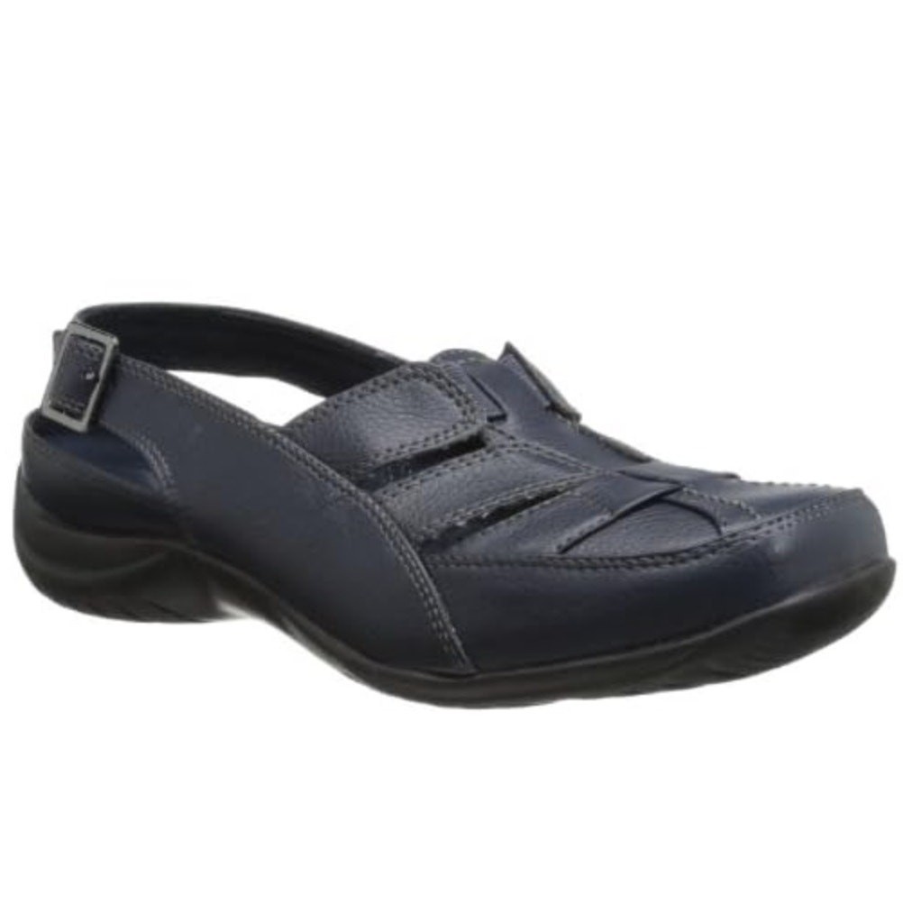 New Easy Street Comfort Wave Sandal Size 6 Faux Leather Fisherman Slingback NIB